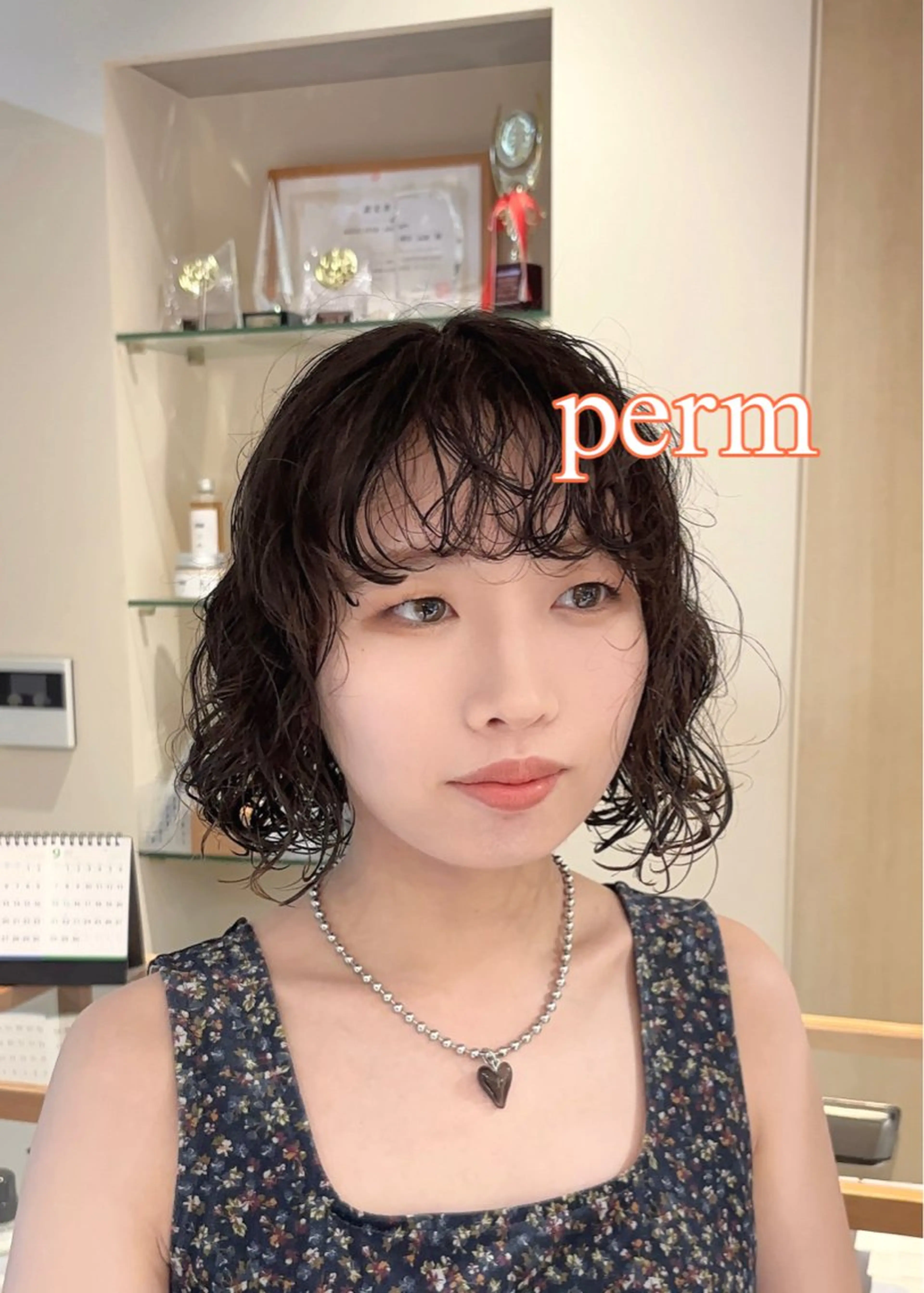 ショート パーマ ボブ カット パーマ CYAN.栄店所属・パーマ/髪質改善 【榎本千夏】のヘアスタイル