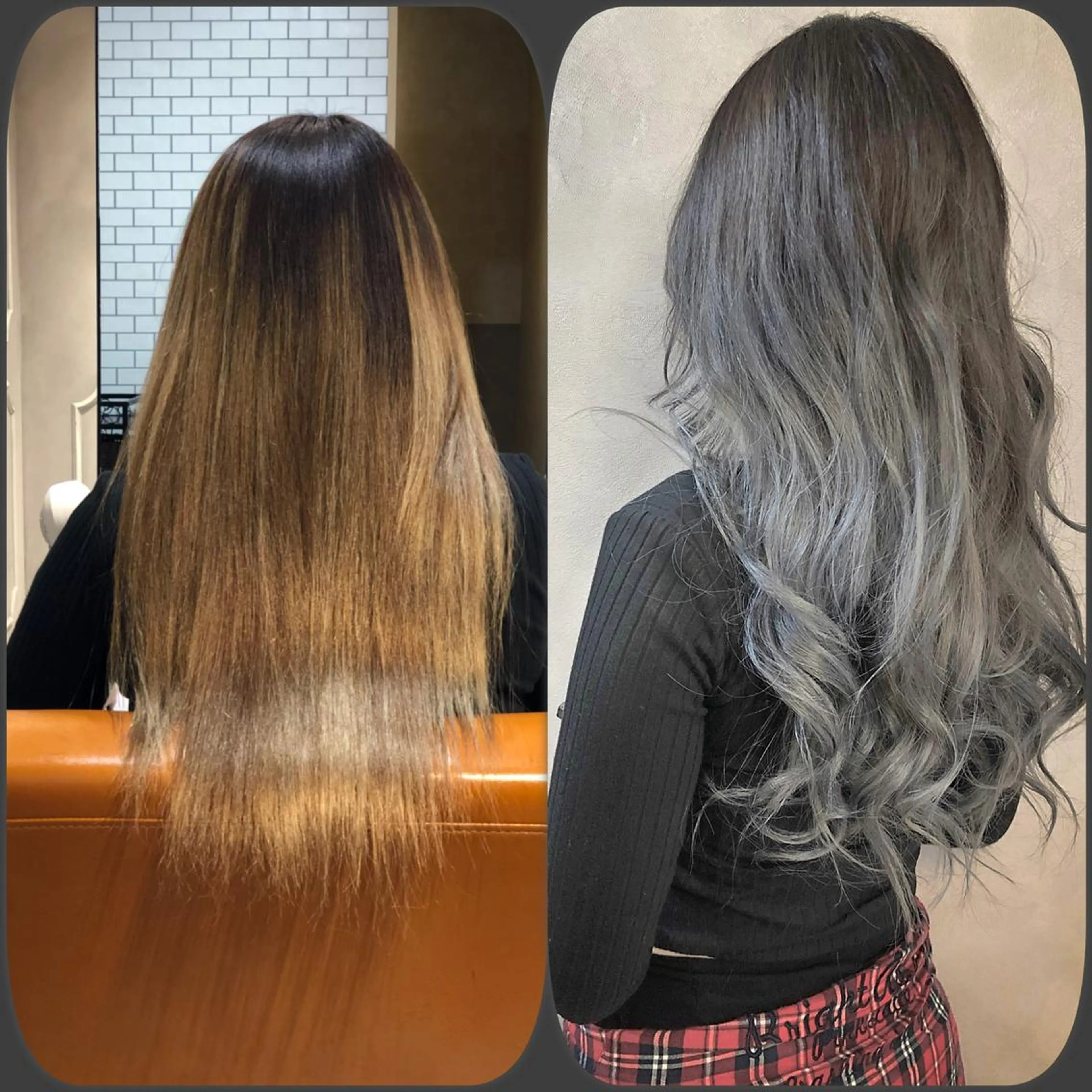 ロング カラー ブリーチ ダブルカラー シルバー 髪質改善×艶髪　斉藤 勝のヘアスタイル