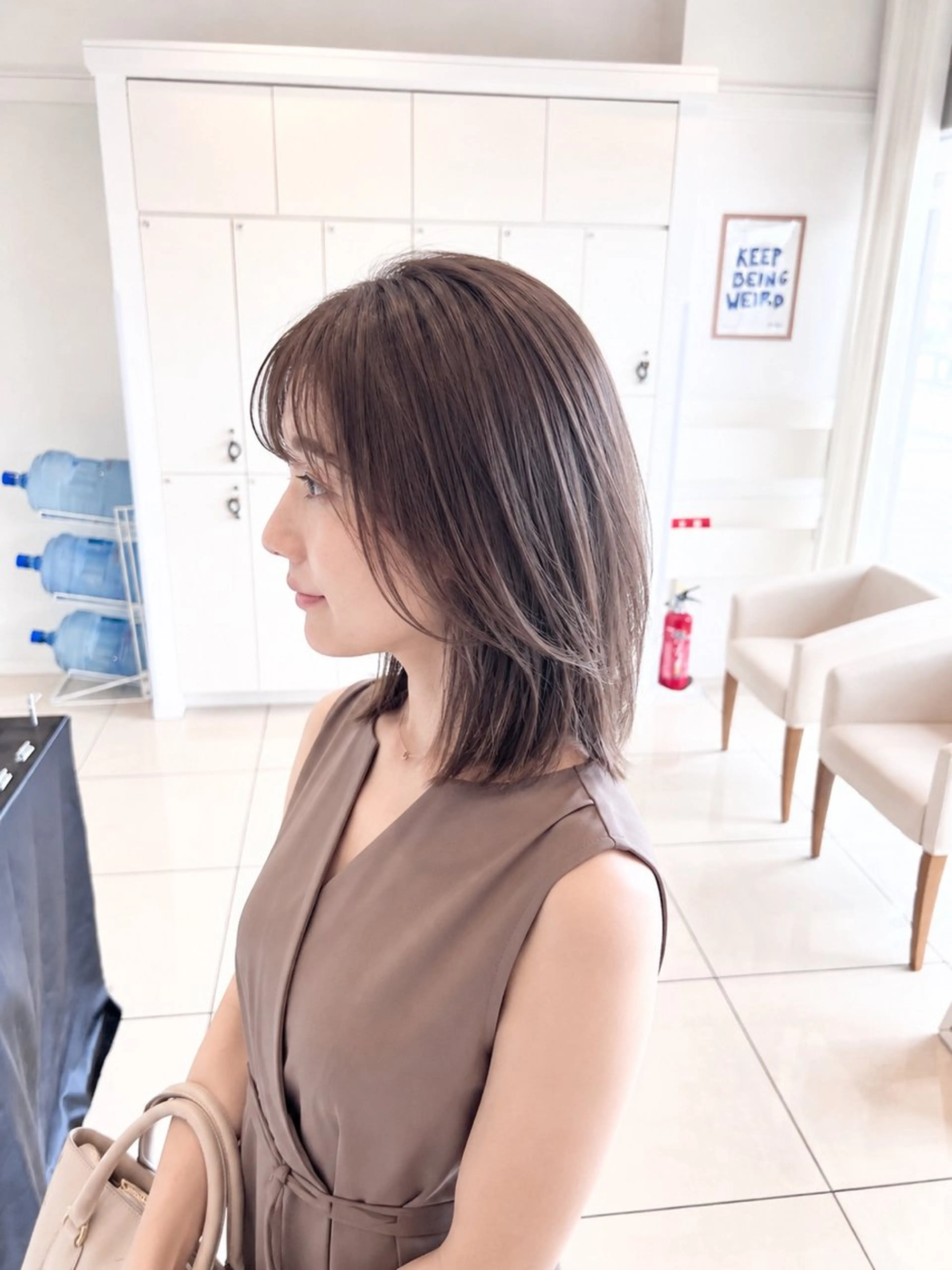 ミディアム カラー カット ヘアカラー トリートメント 金子 直樹のヘアスタイル
