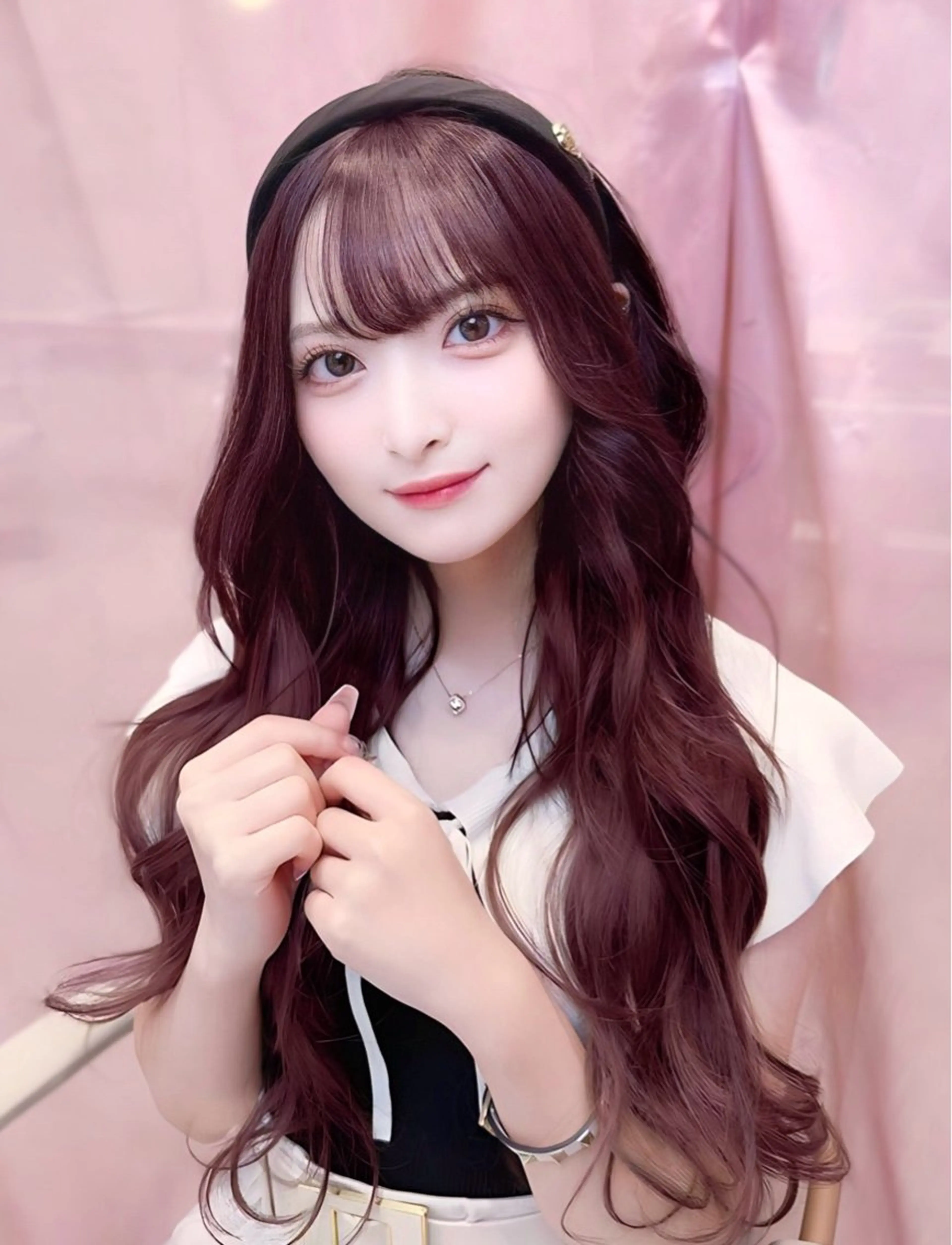 セミロング カラー カット ヘアカラー トリートメント ヘッドスパ ヘアセット 韓国ヘア/レイヤー/ 顔まわり/りょーとのヘアスタイル