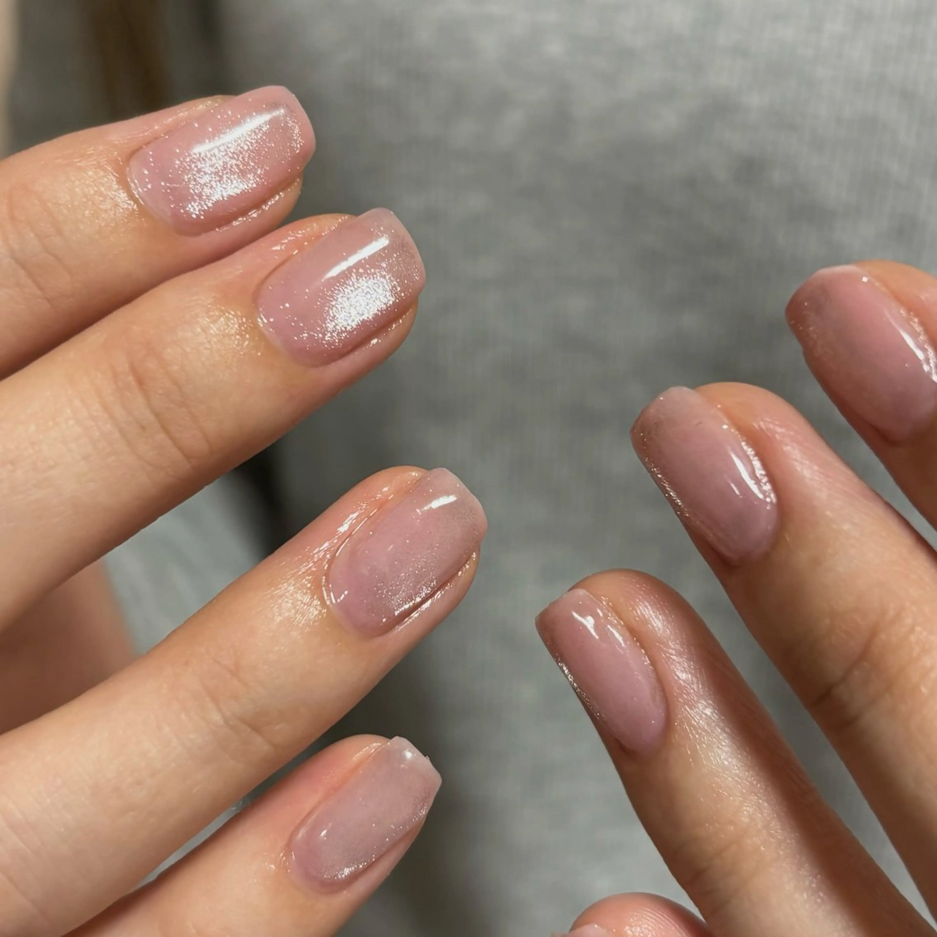 ネイル マグネットネイル ワンカラーネイル ピンク kotone / toneのネイルデザイン