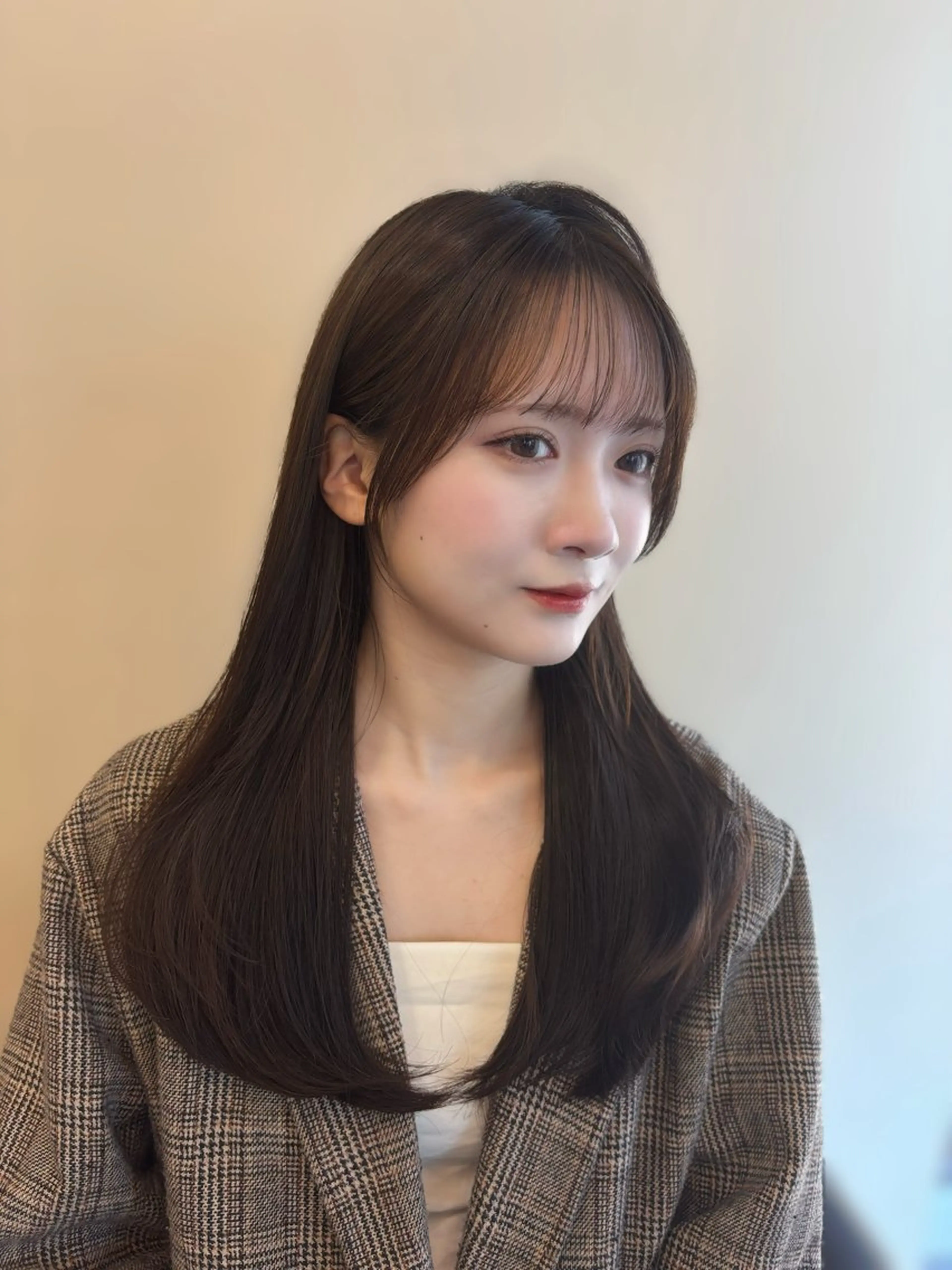 ロング カット 縮毛矯正 トリートメント 優李 ゆうりのヘアスタイル