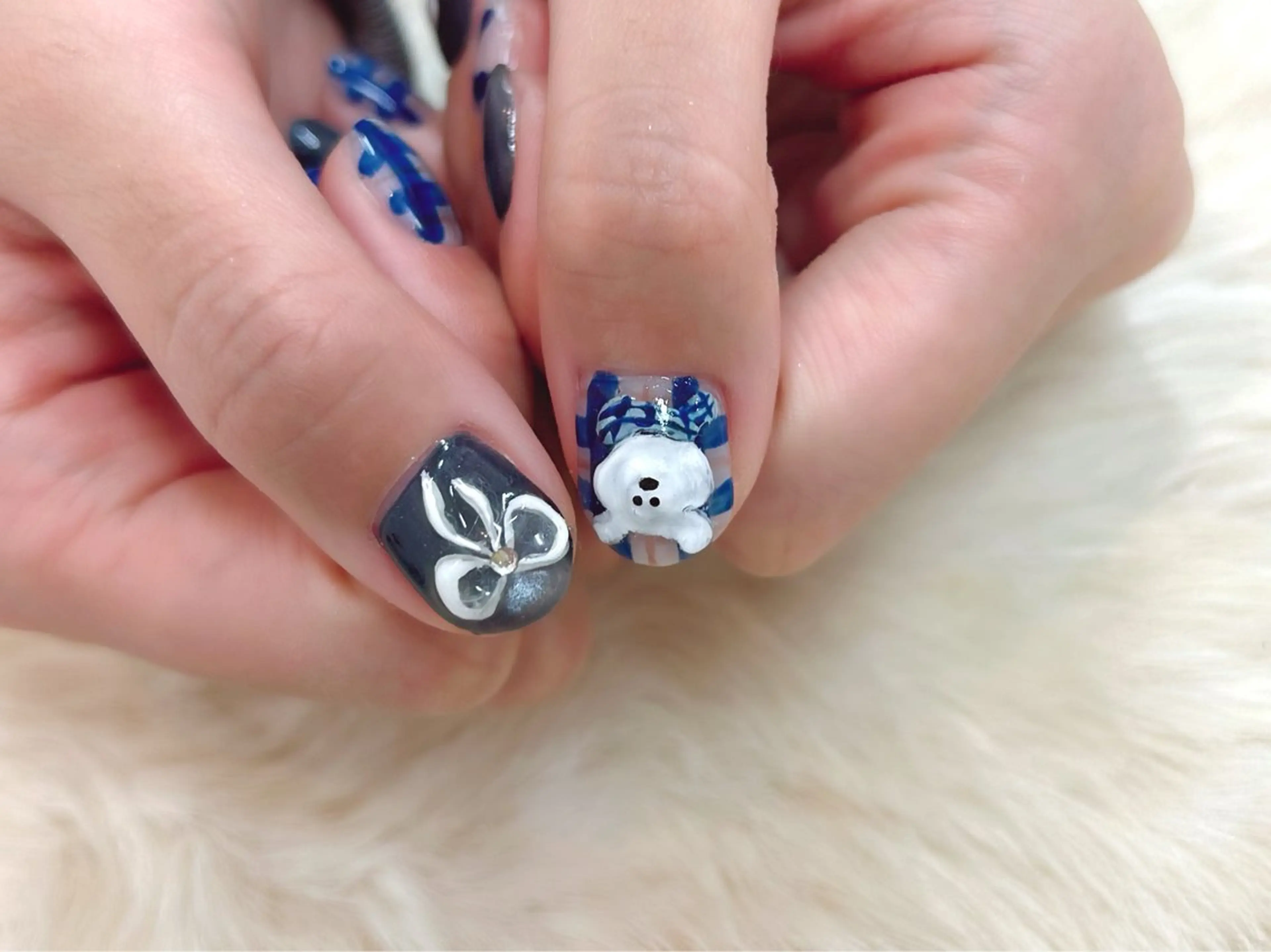 ネイル BLUE【ブルー】所属・NARUMI HYODOのネイルデザイン