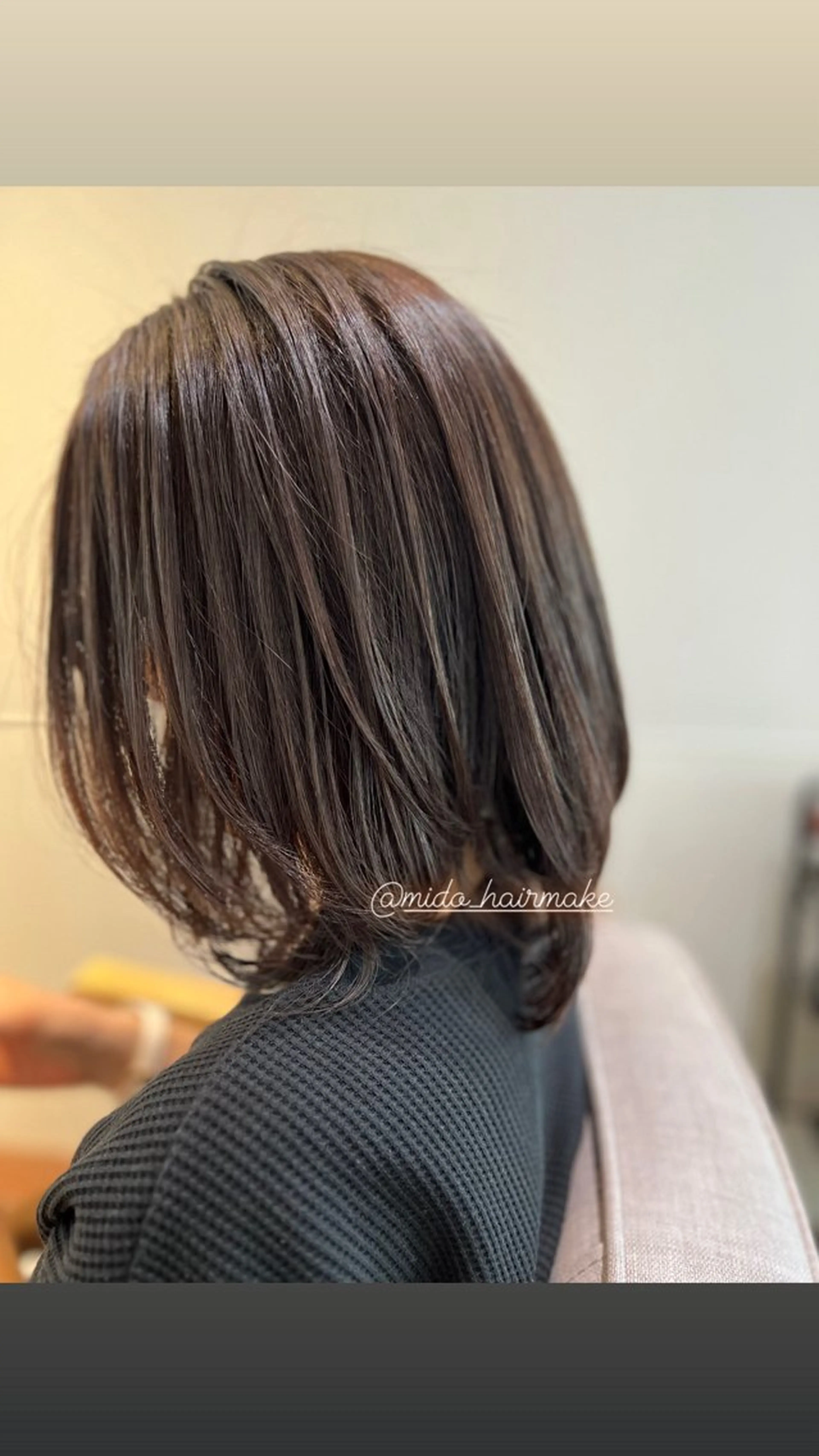 ミディアム ミディアムレイヤー レイヤーカット MIDORI ミドリのヘアスタイル