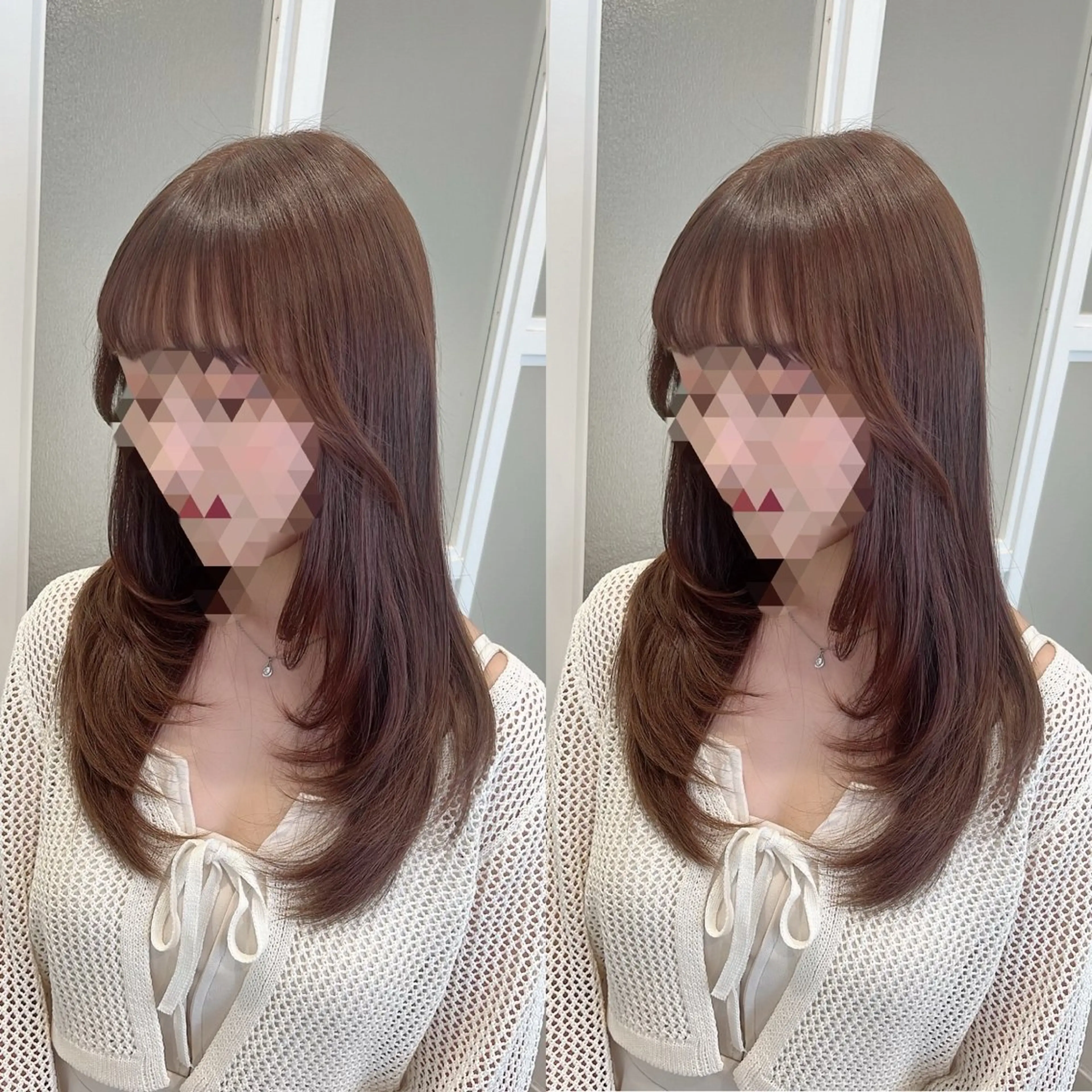 ロング レイヤーカット シャギー カット ヘアカラー トリートメント 全席個室美容室 髪質改善/レイヤーのヘアスタイル