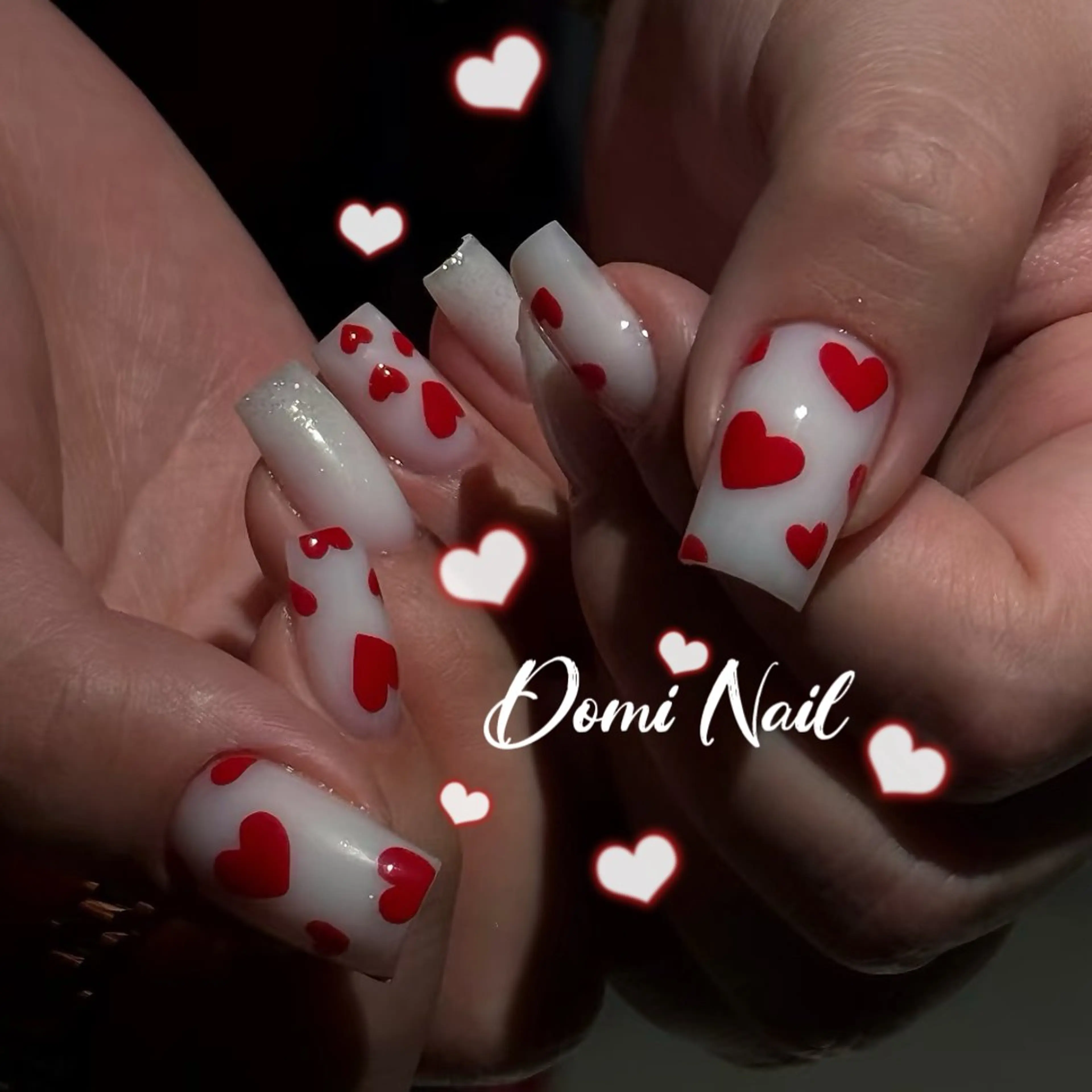 ネイル 持ち込み バレンタイン Domi Nail Salonのネイルデザイン