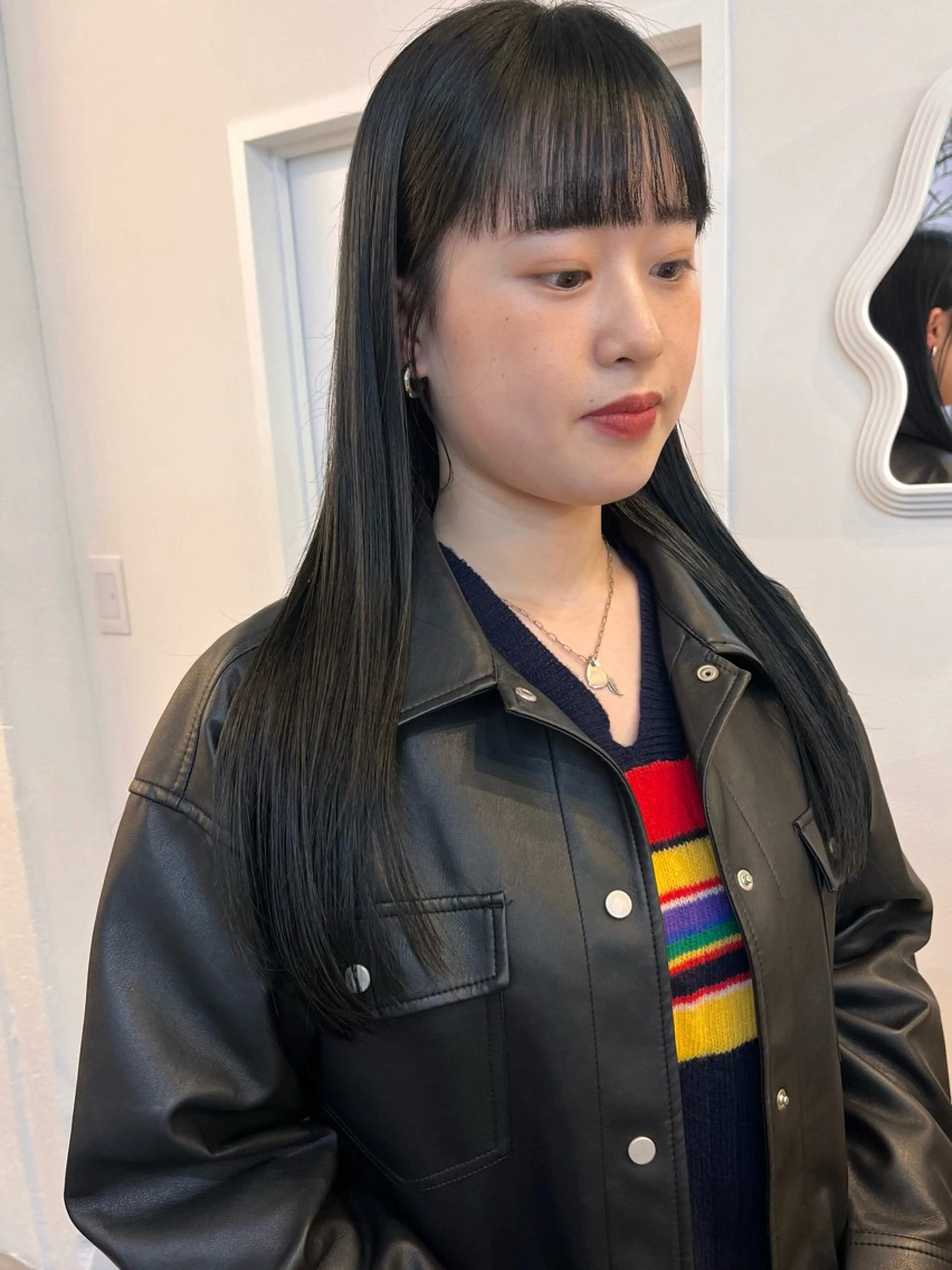 ロング カラー 髪質改善 トリートメント レイヤーカット/韓国 ヘア/ honokaのヘアスタイル