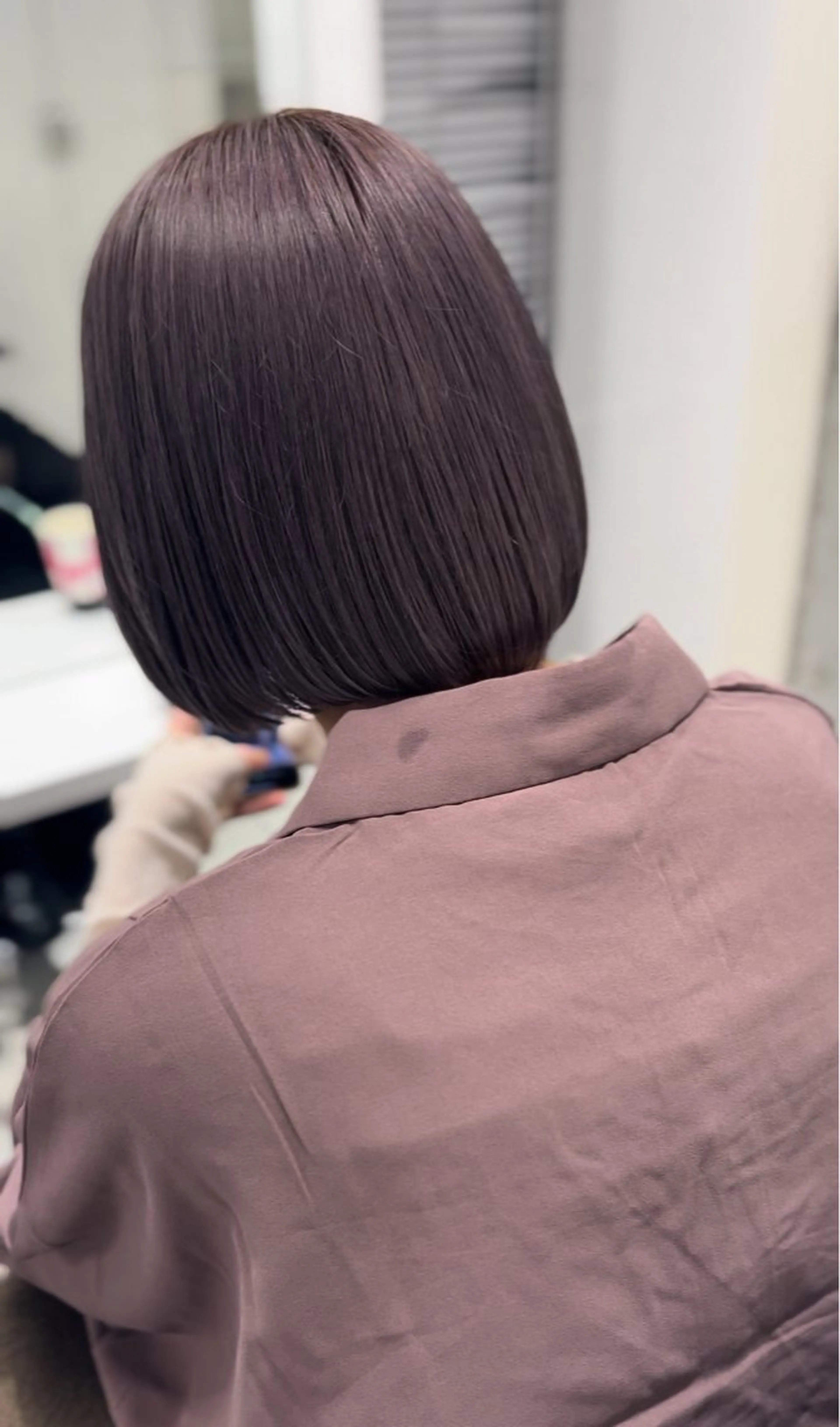 ショート カラー グレージュ ラベンダーカラー shizuna/平尾 /カラー/髪質改善のヘアスタイル