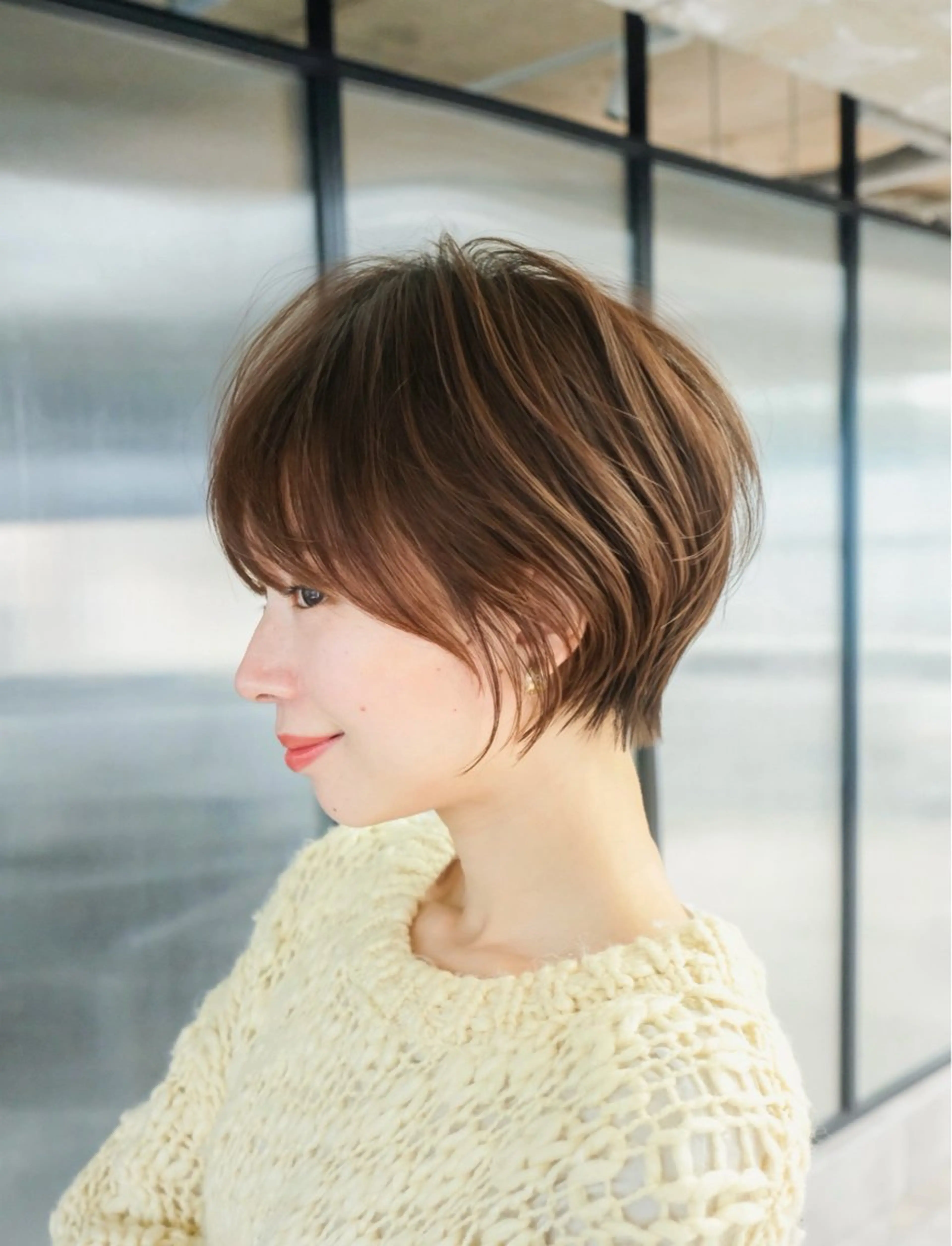 ショート ショートボブ ボブ ショートヘア ショート/ベージュ 🎀 miyuのヘアスタイル