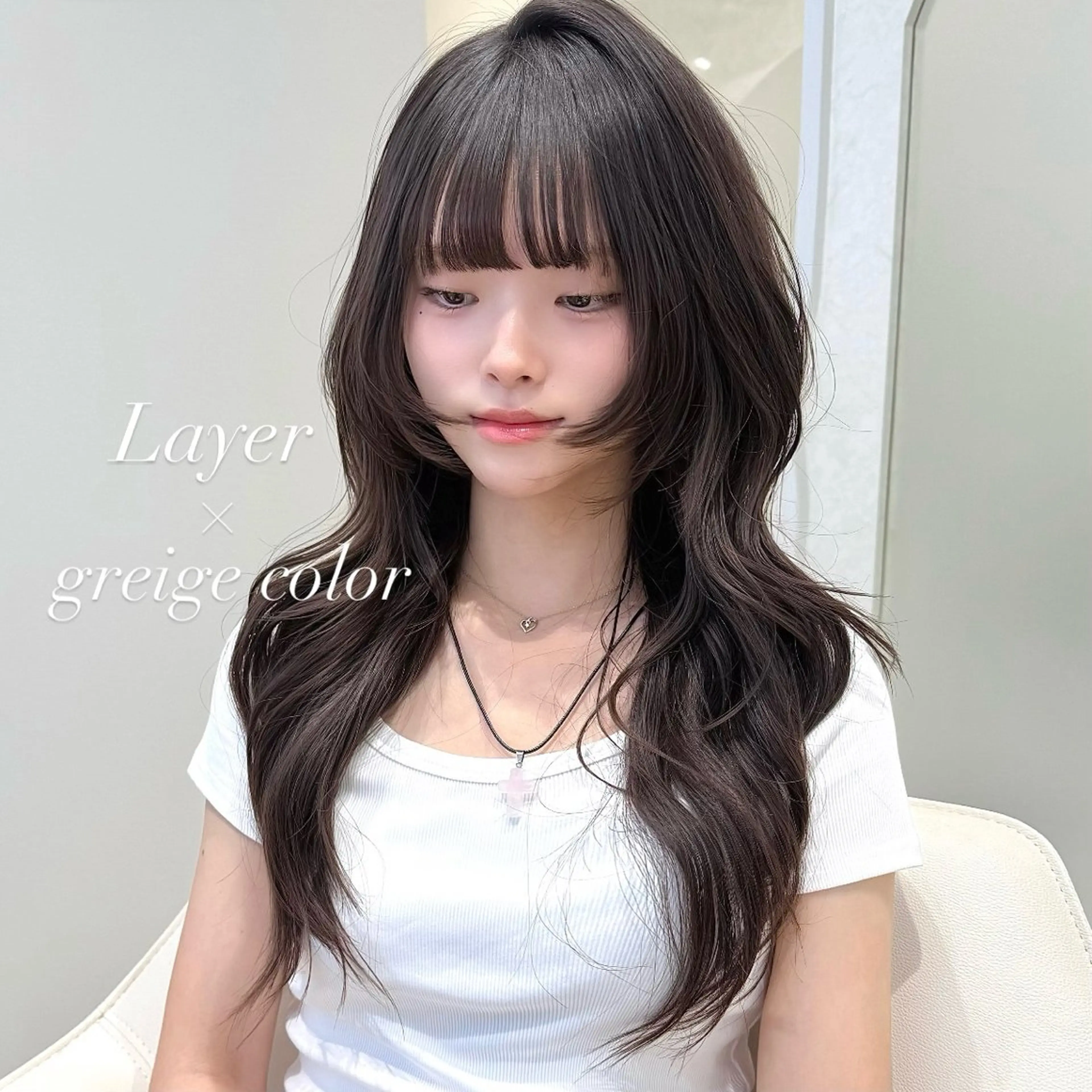 ロング 韓国𝐻𝑎𝑖𝑟 🇰🇷🖤ハラのヘアスタイル