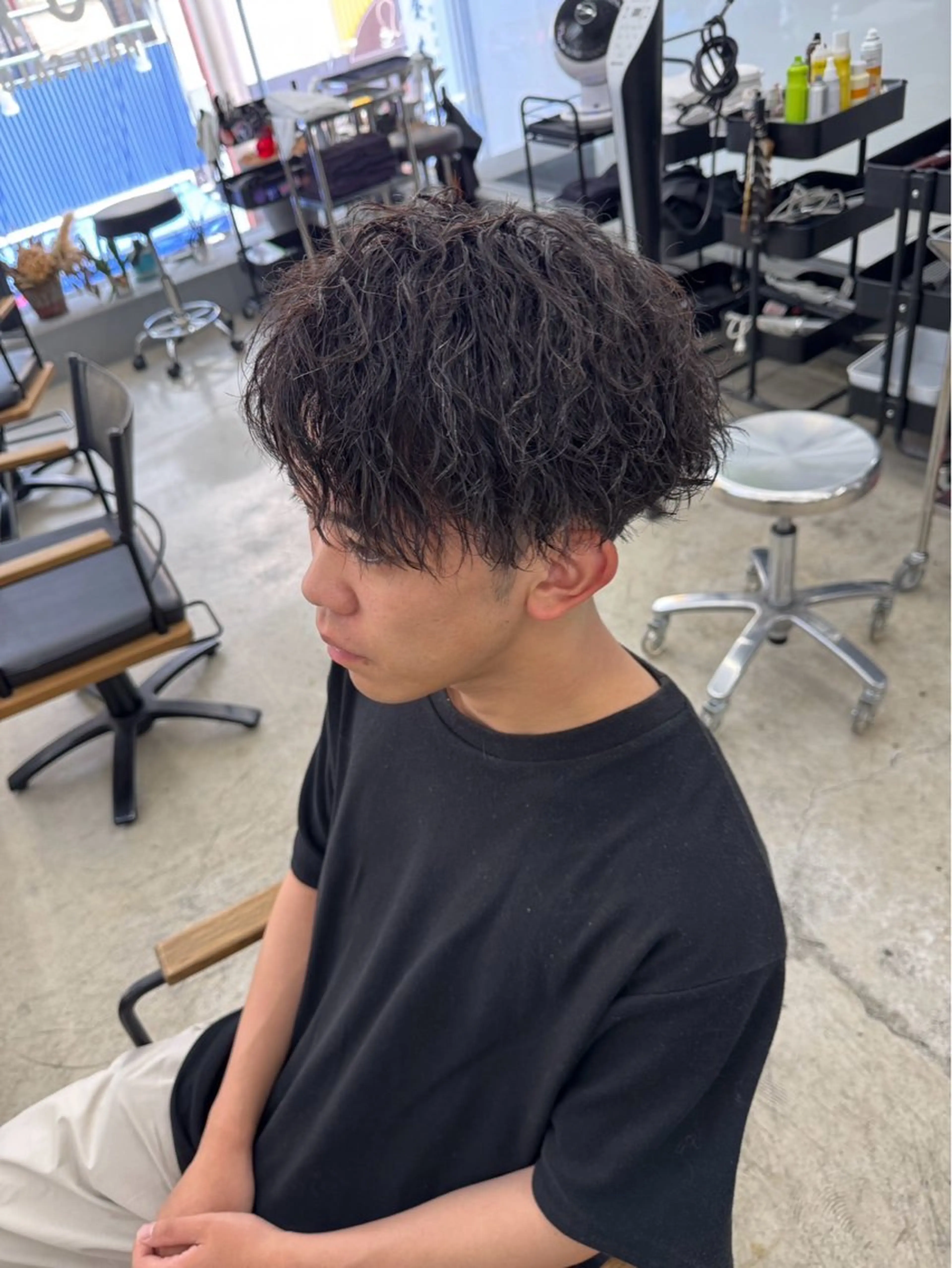 ショート パーマ メンズ メンズ専門サロン wokeのヘアスタイル