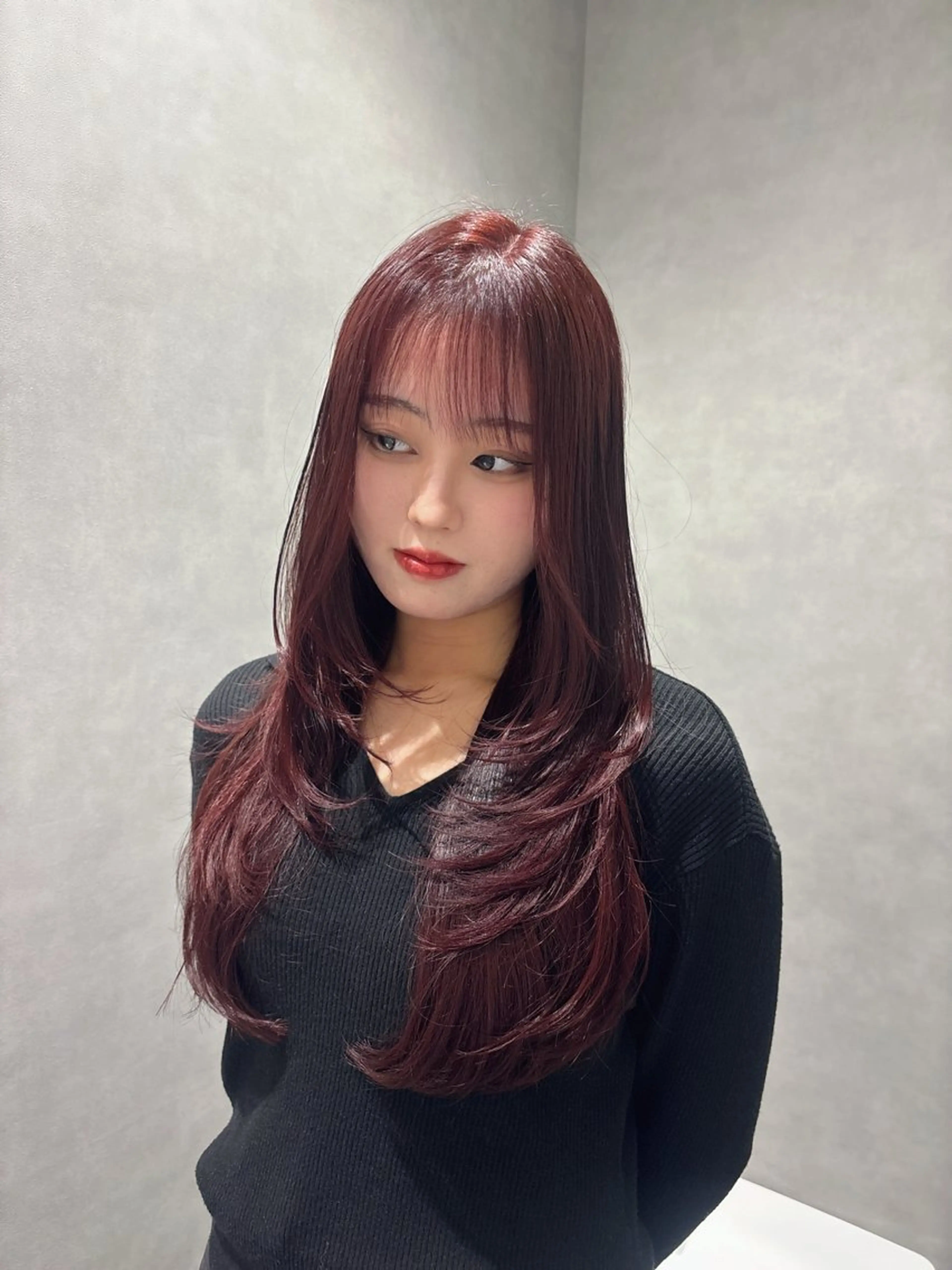 ロング カラー YOLO上野所属・MANA/上野/ カラーモデル🖤✨のヘアスタイル