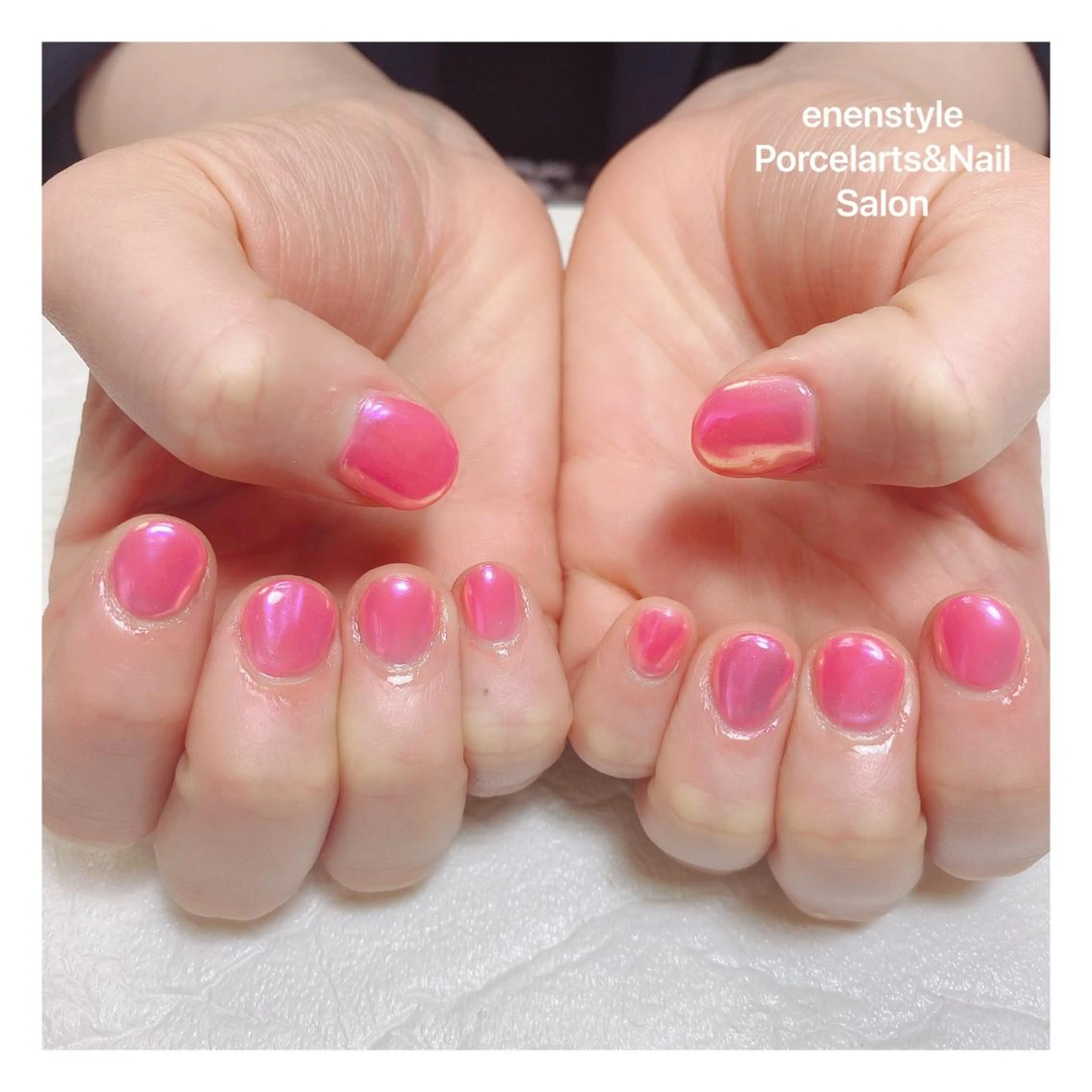 ショート ネイル ハンドネイル 👑enen style👑のネイルデザイン