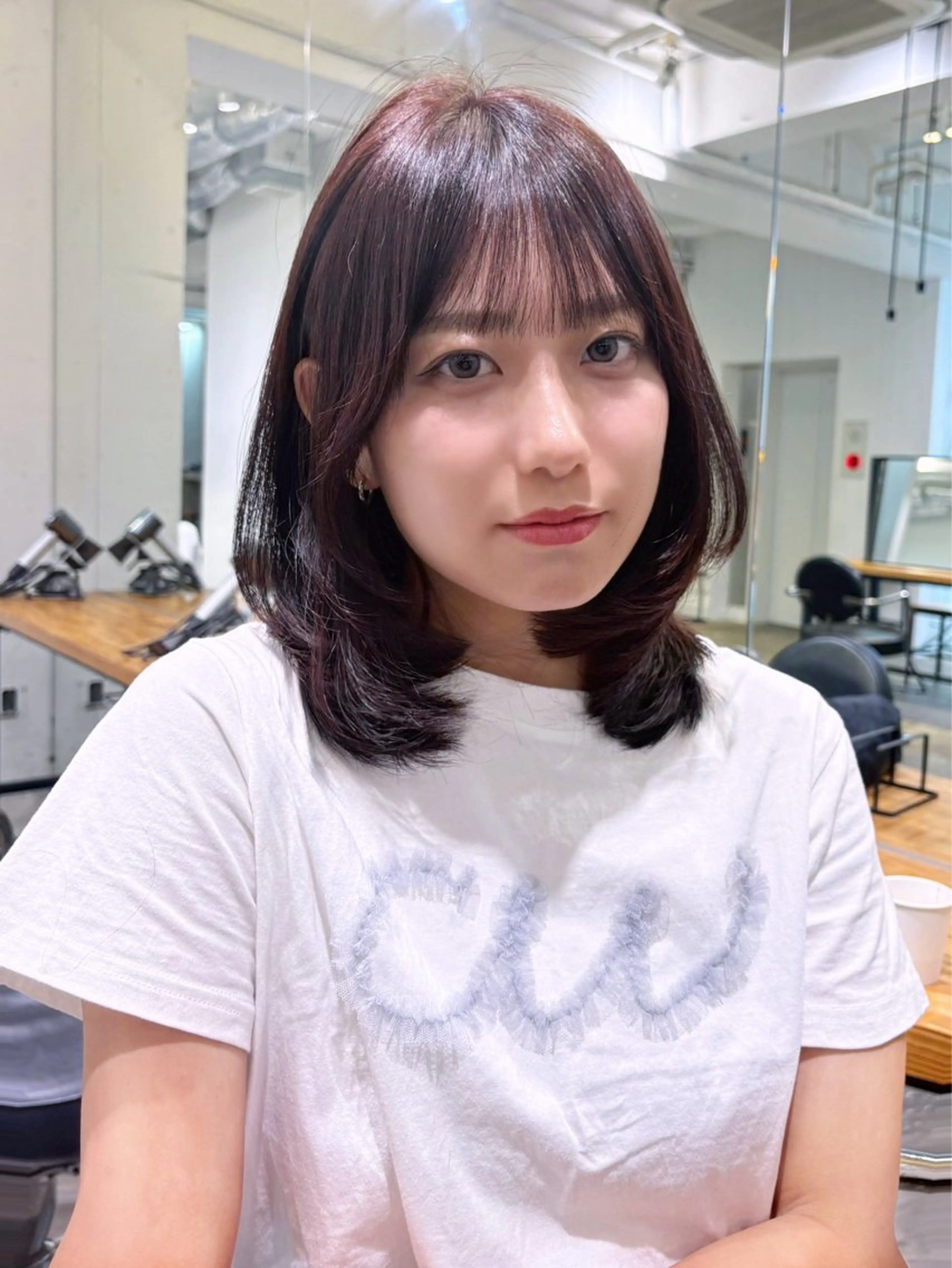 ミディアム そ にのヘアスタイル