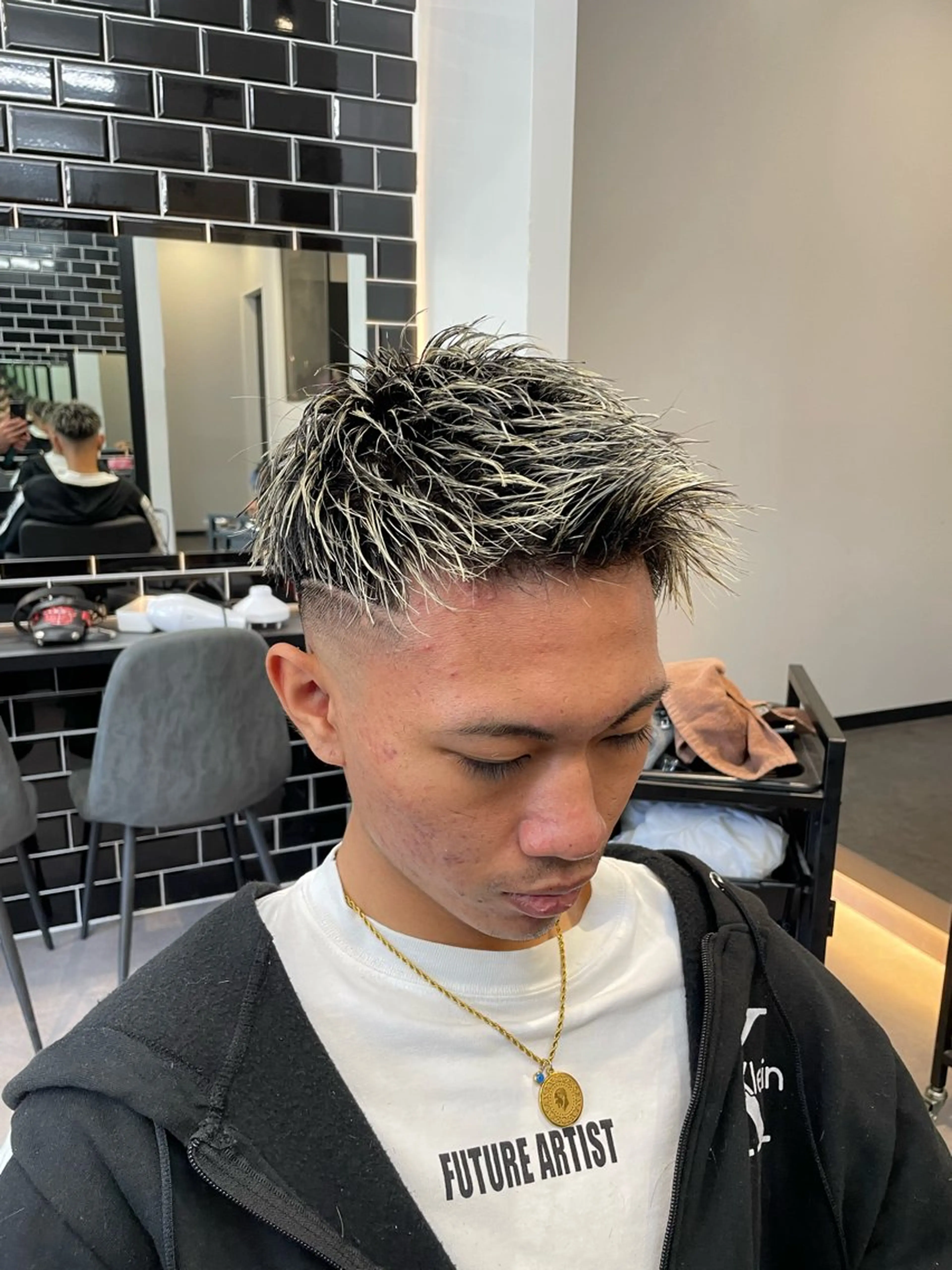 ショート カラー メンズ カット ヘアカラー 【men's Lapis横浜】海人のヘアスタイル