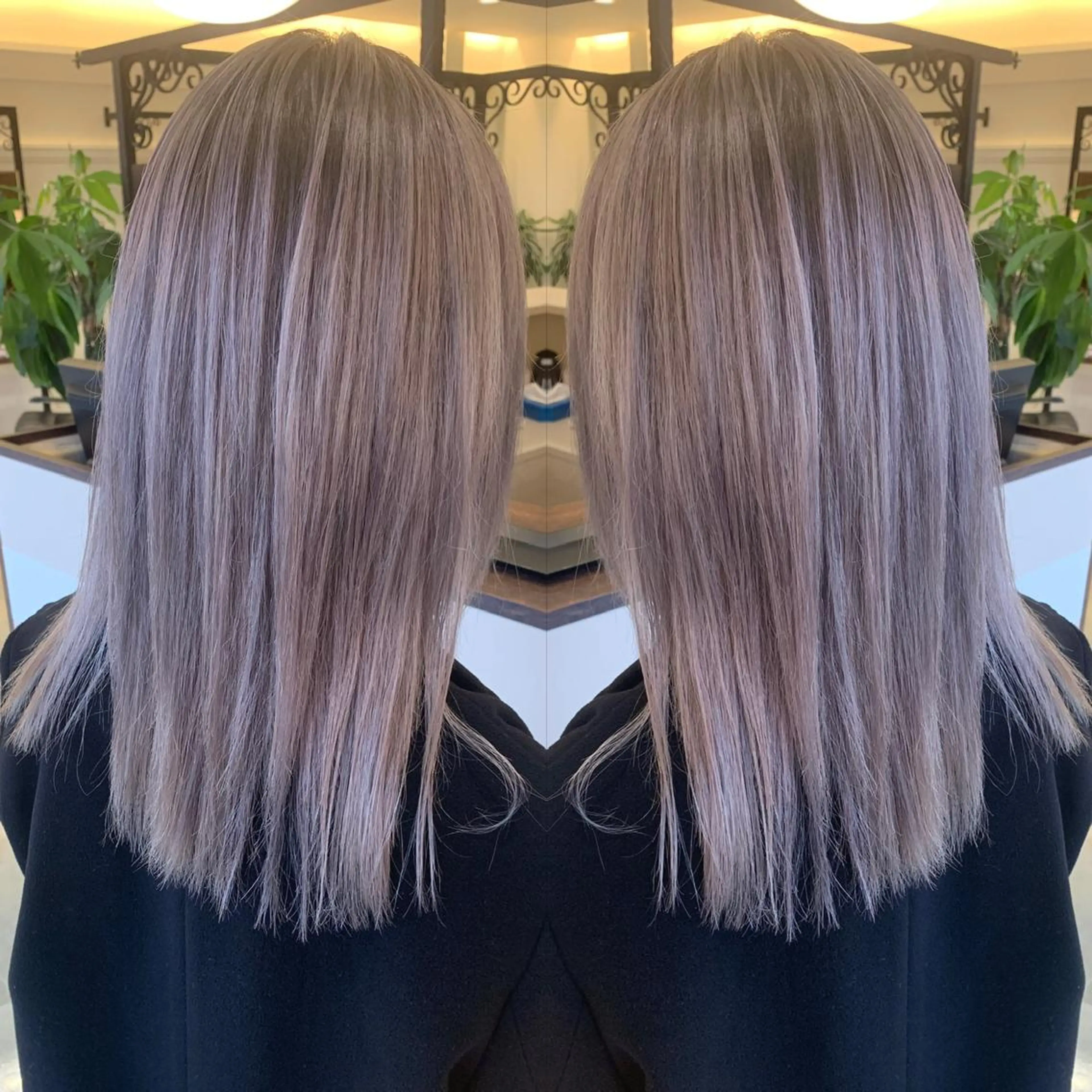 セミロング カラー 伊藤 裕貴のヘアスタイル