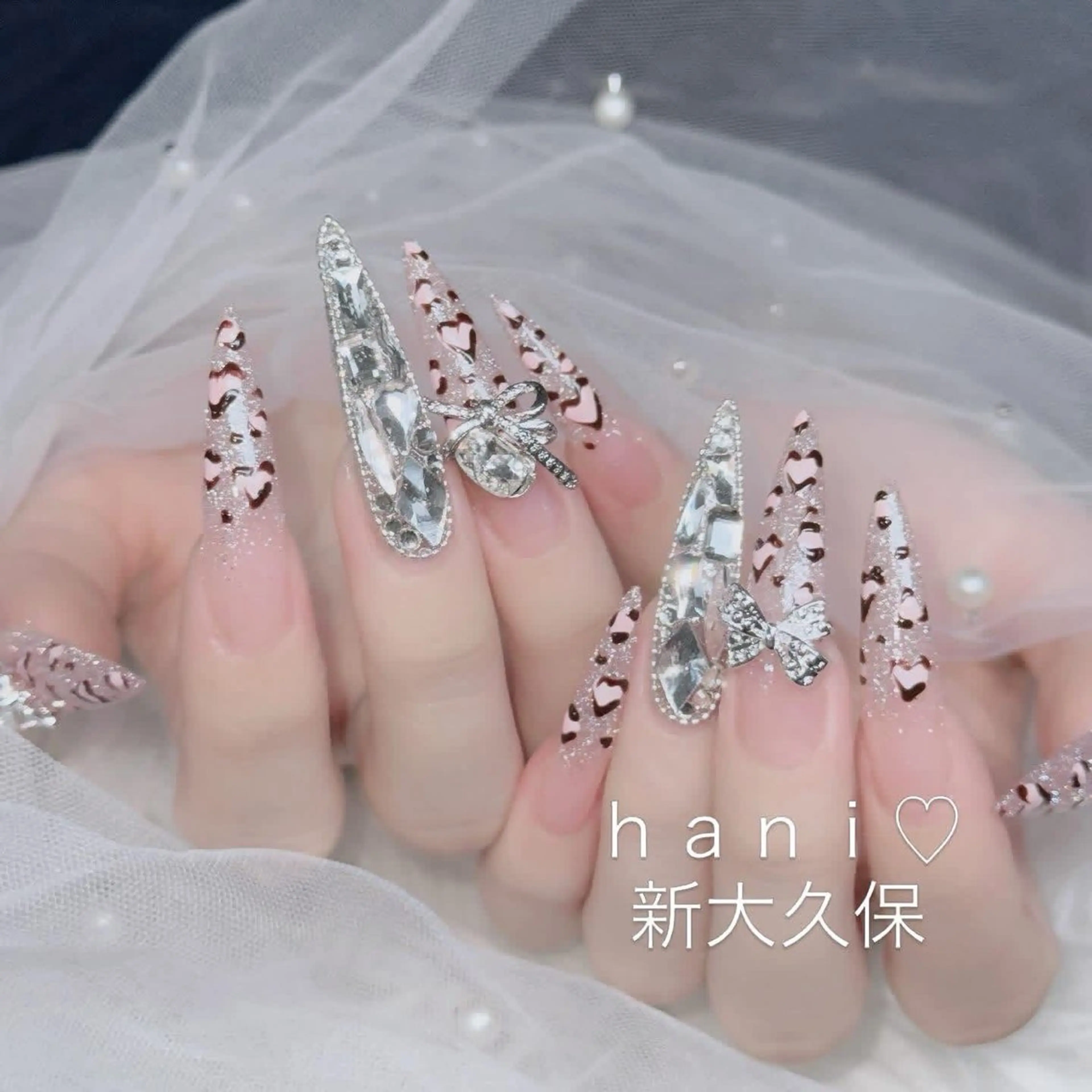 ネイル フットネイル フレンチネイル グラデーション 韓国ネイル ロングネイル qyn qynのネイルデザイン