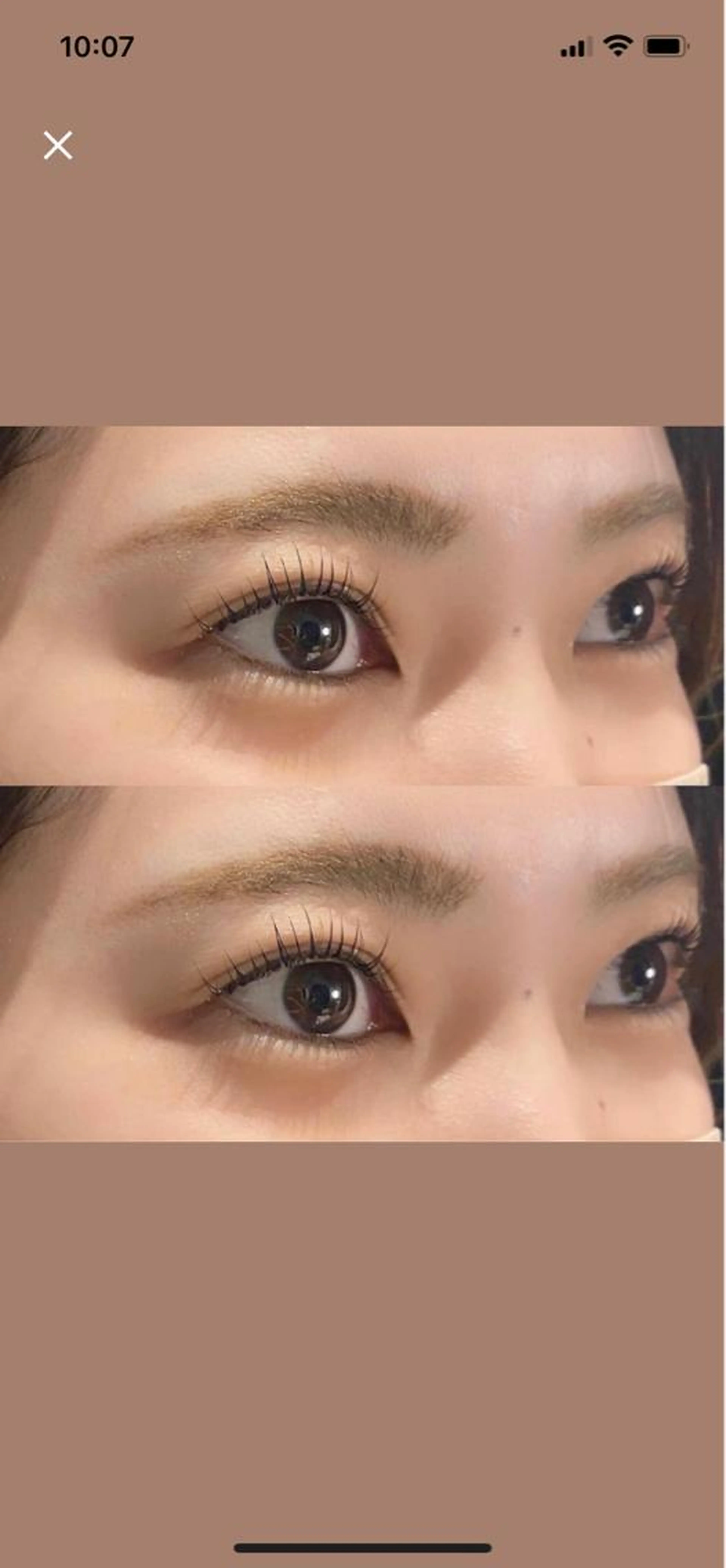 ラッシュリフト上のみ👀コーティング付き🫧の写真