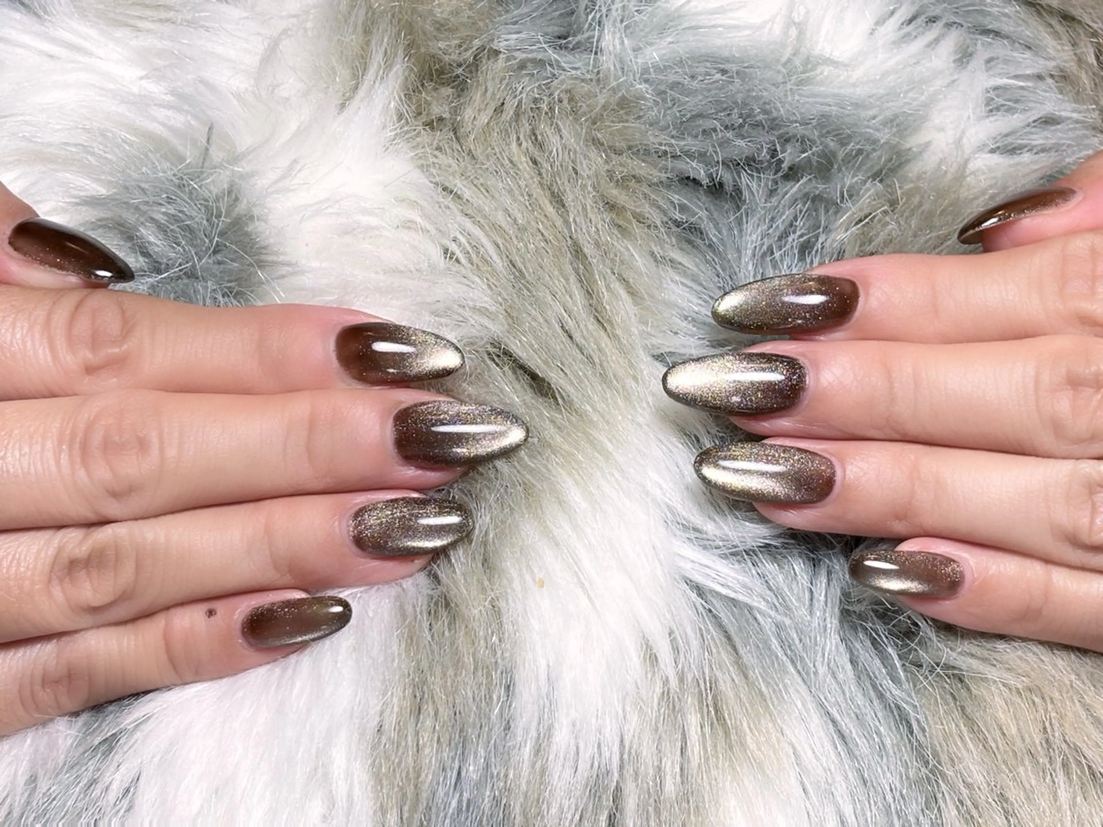 🔰 【オフ無し、ケア込み】ハンドネイル💅マグネットジェルの写真