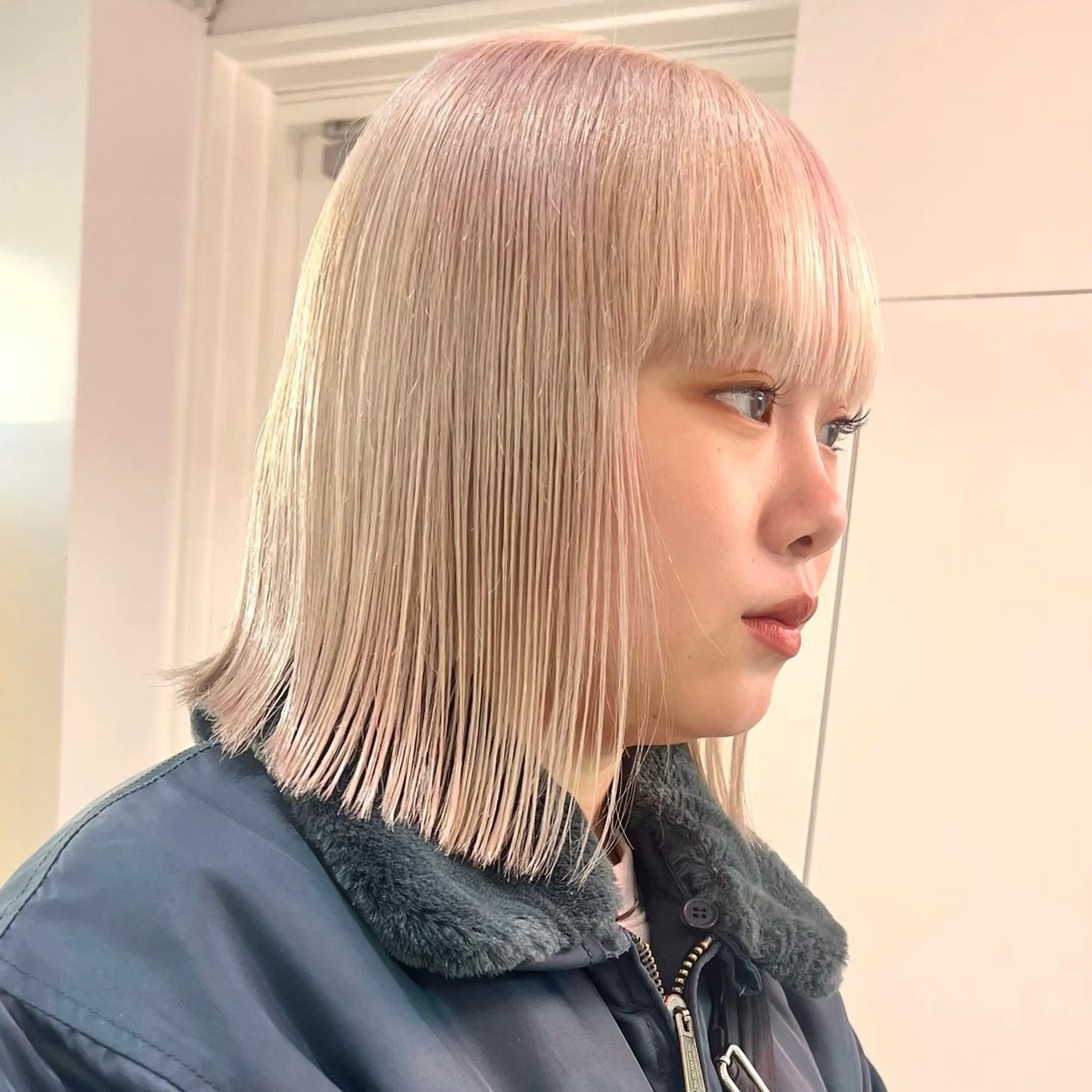 ミディアム ヘアカラー トリートメント 🧚🏻透明感カラー 🫧フウワのヘアスタイル