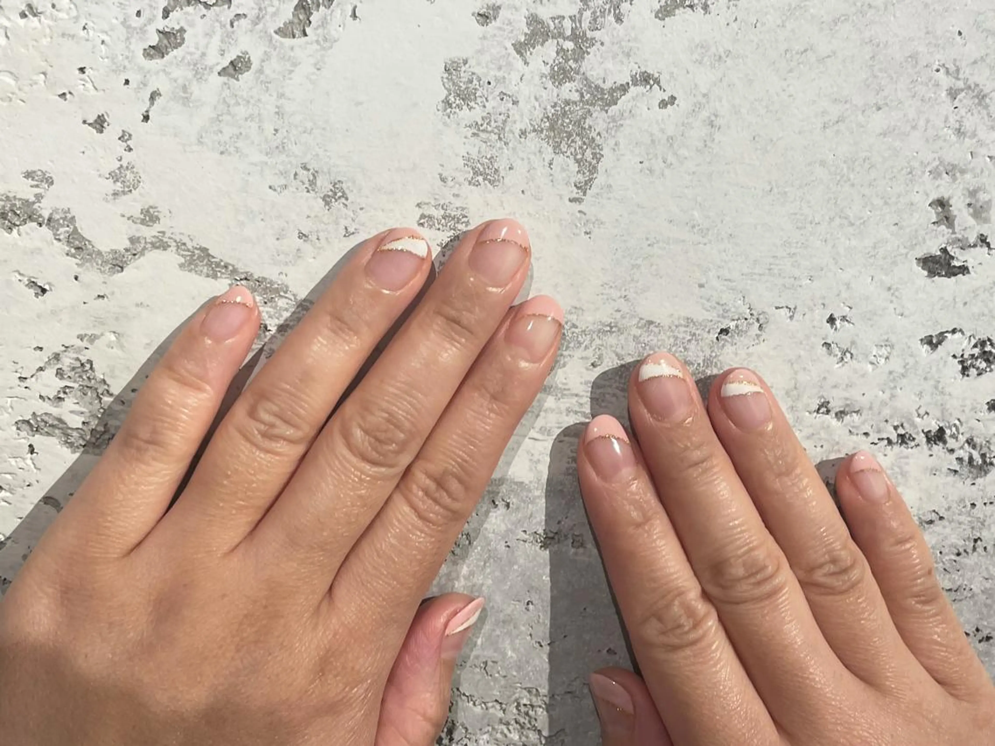 ネイル ダブルフレンチ フレンチネイル Classy: Mizukiのネイルデザイン