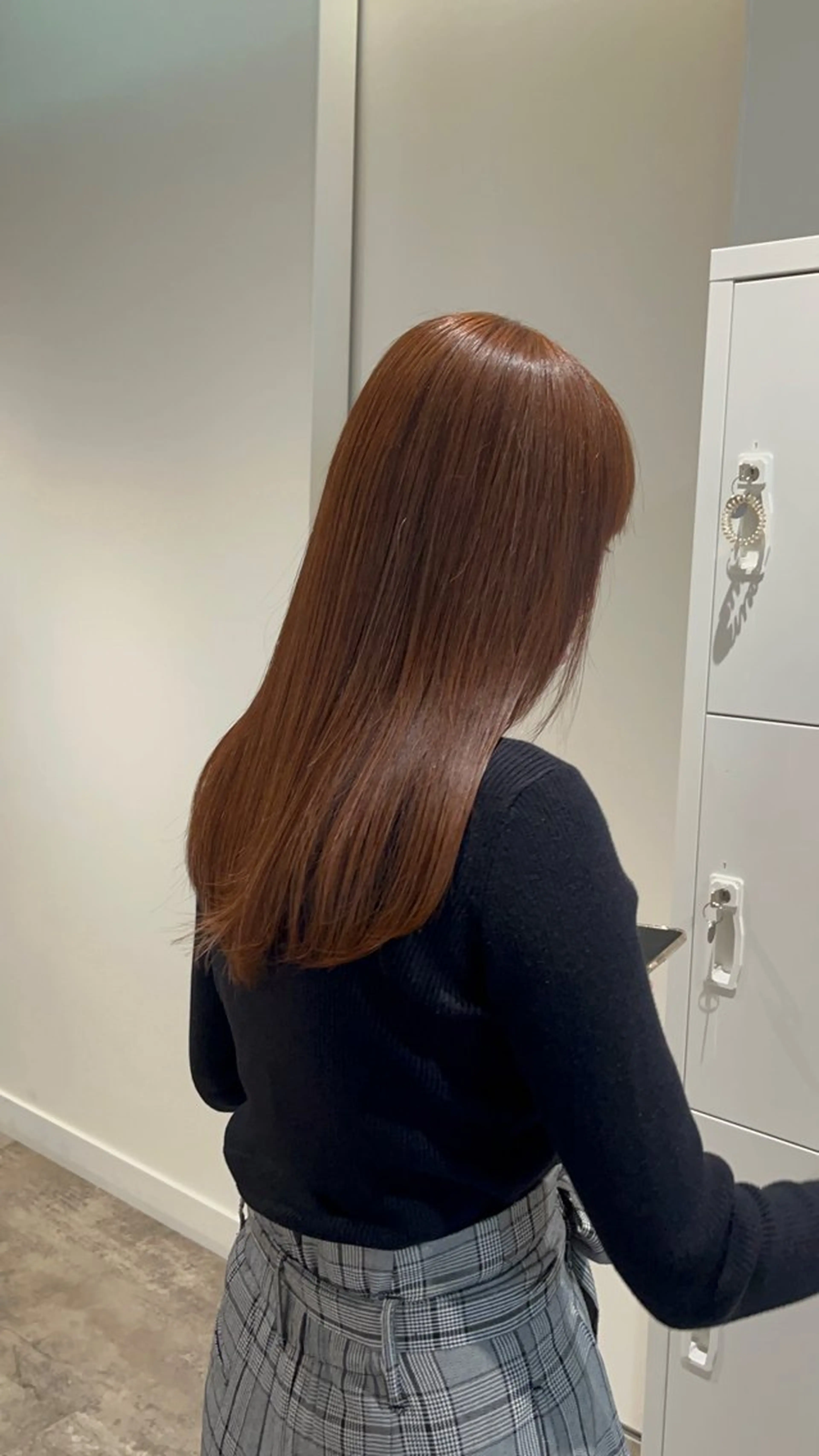 セミロング 髪質改善 トリートメント マンツーマン 縮毛矯正/マユコのヘアスタイル