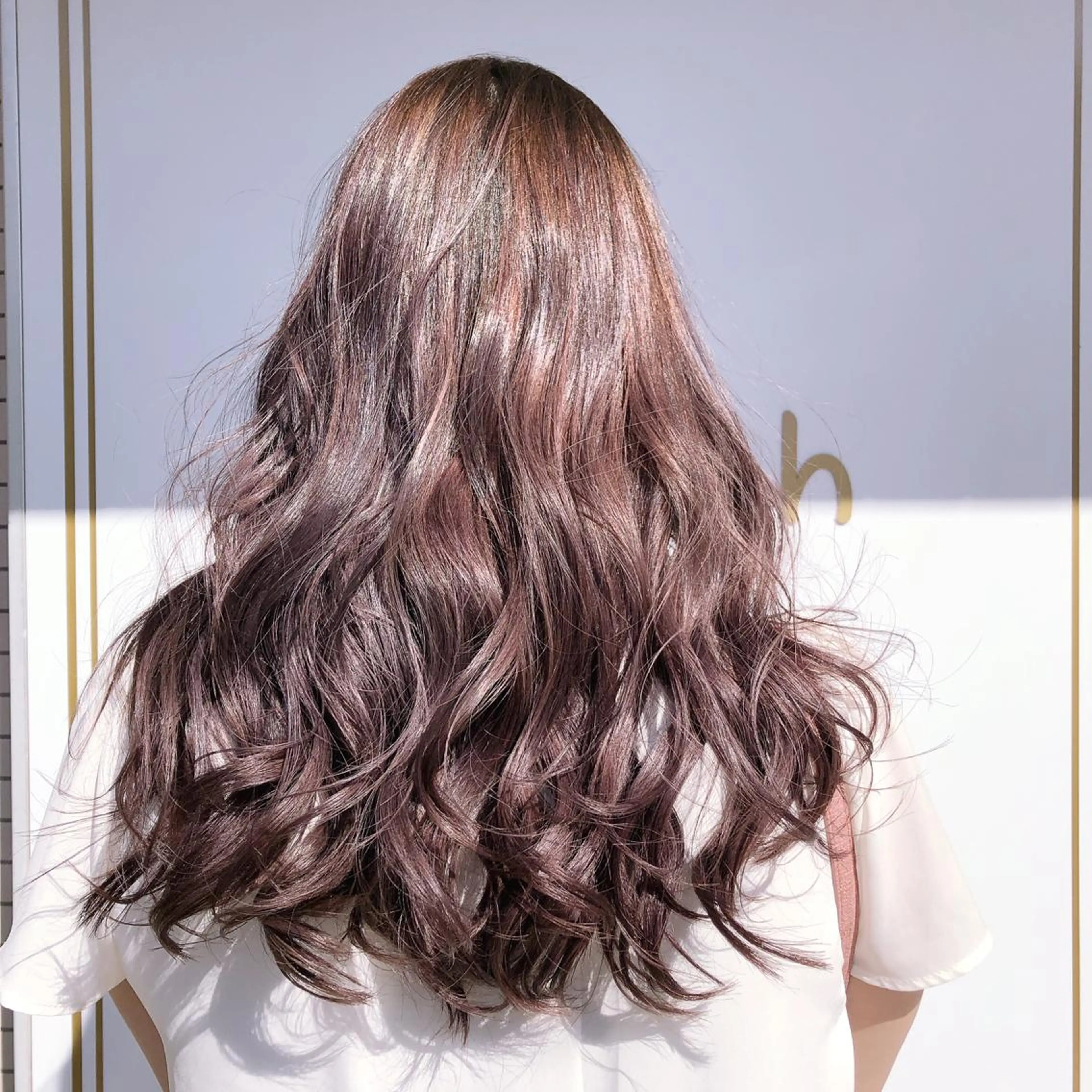 ロング パープルカラー ヘアカラー トリートメント 【店長】大根 亮太のヘアスタイル