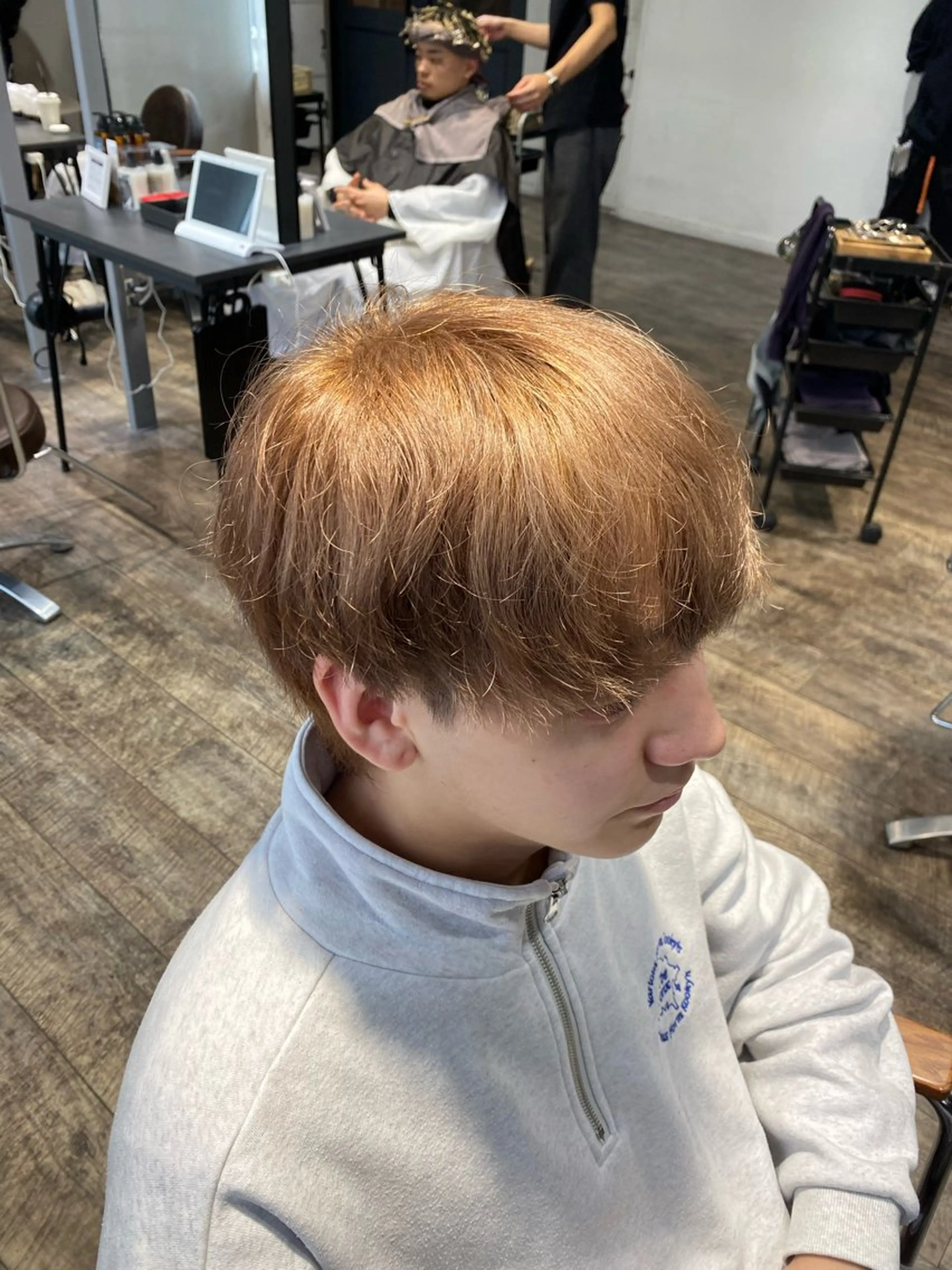 ショート カラー メンズ カット ヘアカラー 大阪/メンズパーマ /海外風/江﨑翔のヘアスタイル