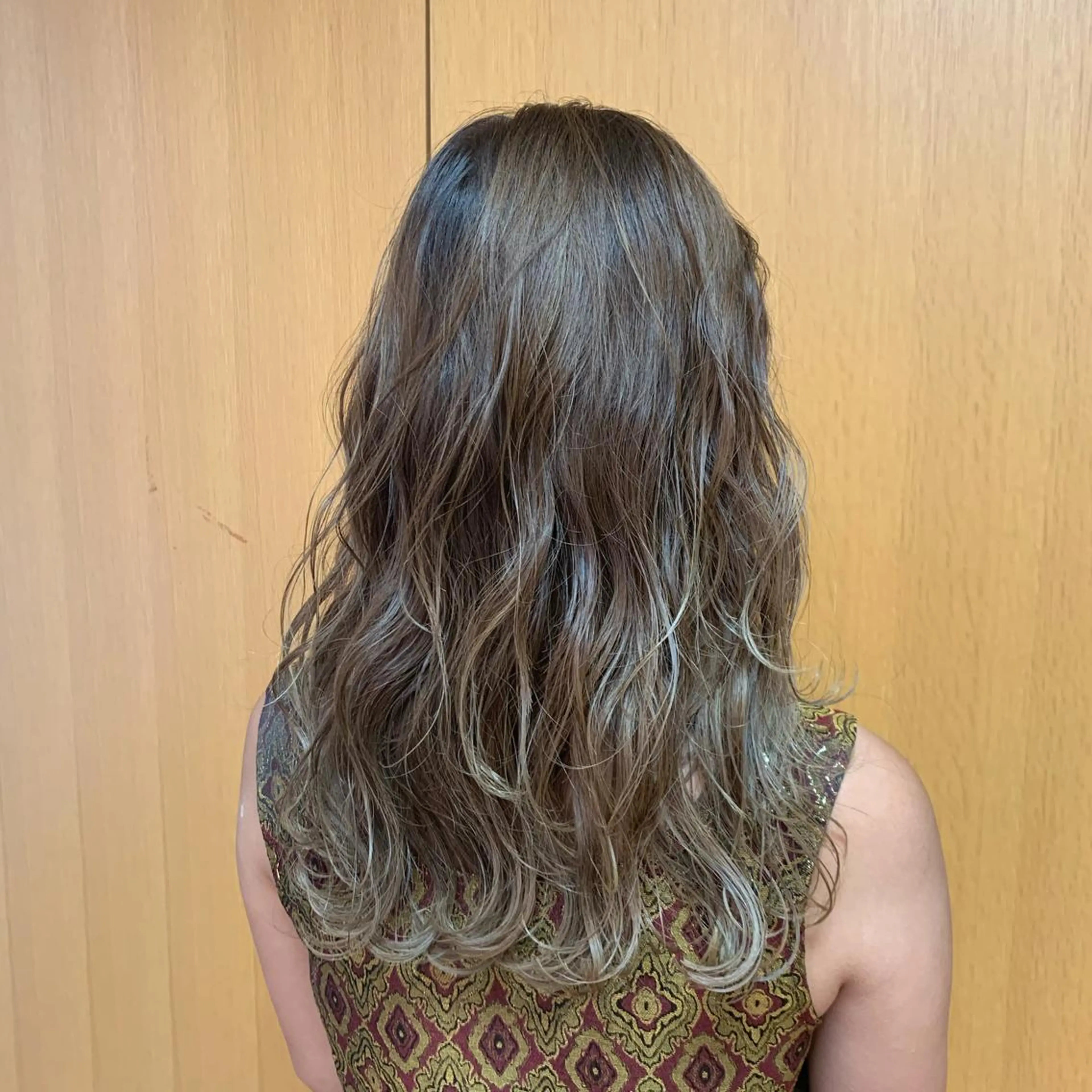 ロング 韓国風パーマ/ヘア セット/店長みづきのヘアスタイル