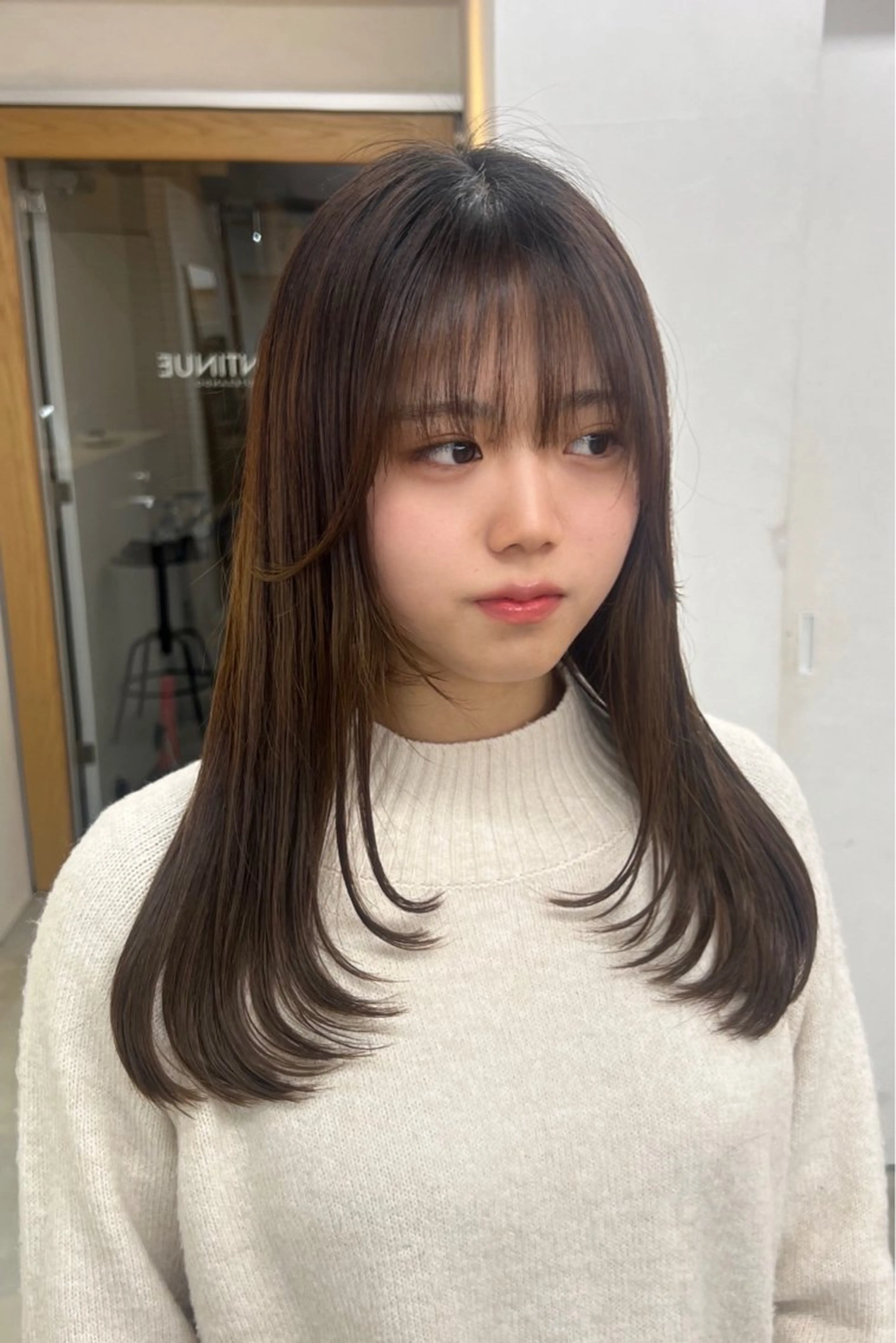 セミロング カット トリートメント 表参道/kozue/ 艶髪/髪質改善のヘアスタイル