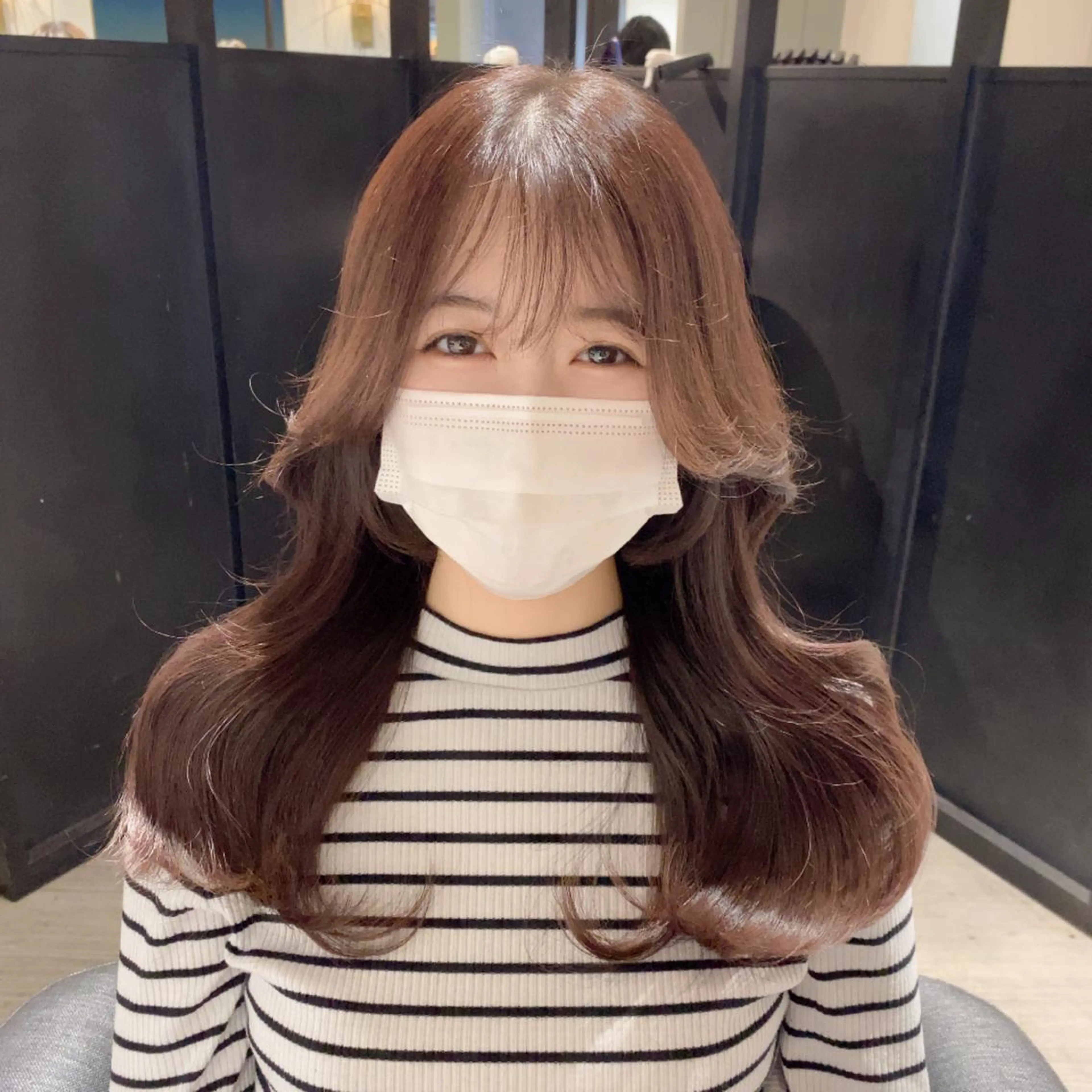 ロング カラー 髪質改善 ヨシンモリ 韓国風ヘア レイヤーカット カット ヘアカラー トリートメント 韓国風レイヤーカット 💎髪質改善"yuiのヘアスタイル