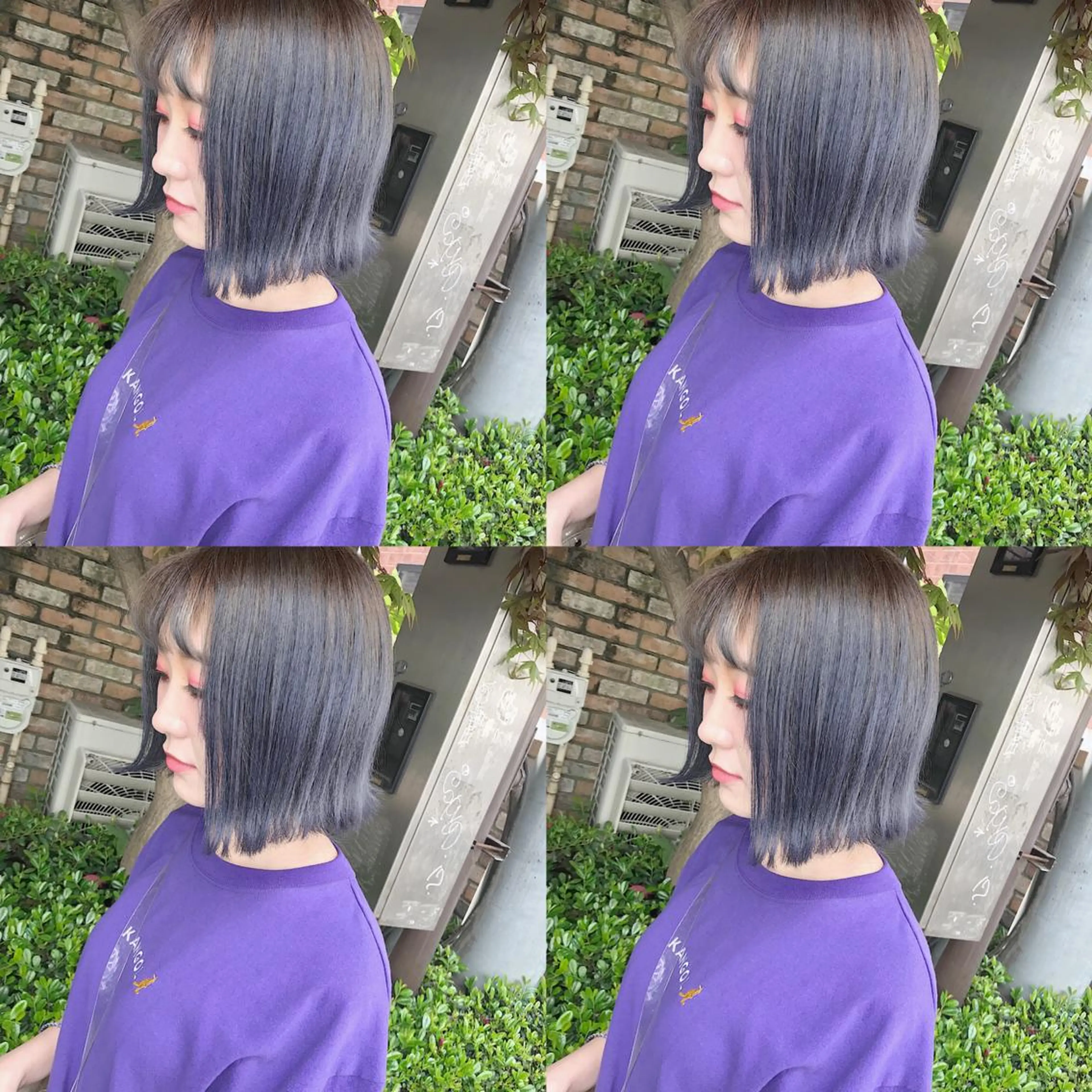 ミディアム カラー ヘアアレンジ ヘアカラー トリートメント TAKUMAブリーチ /切りっぱなし🪽のヘアスタイル