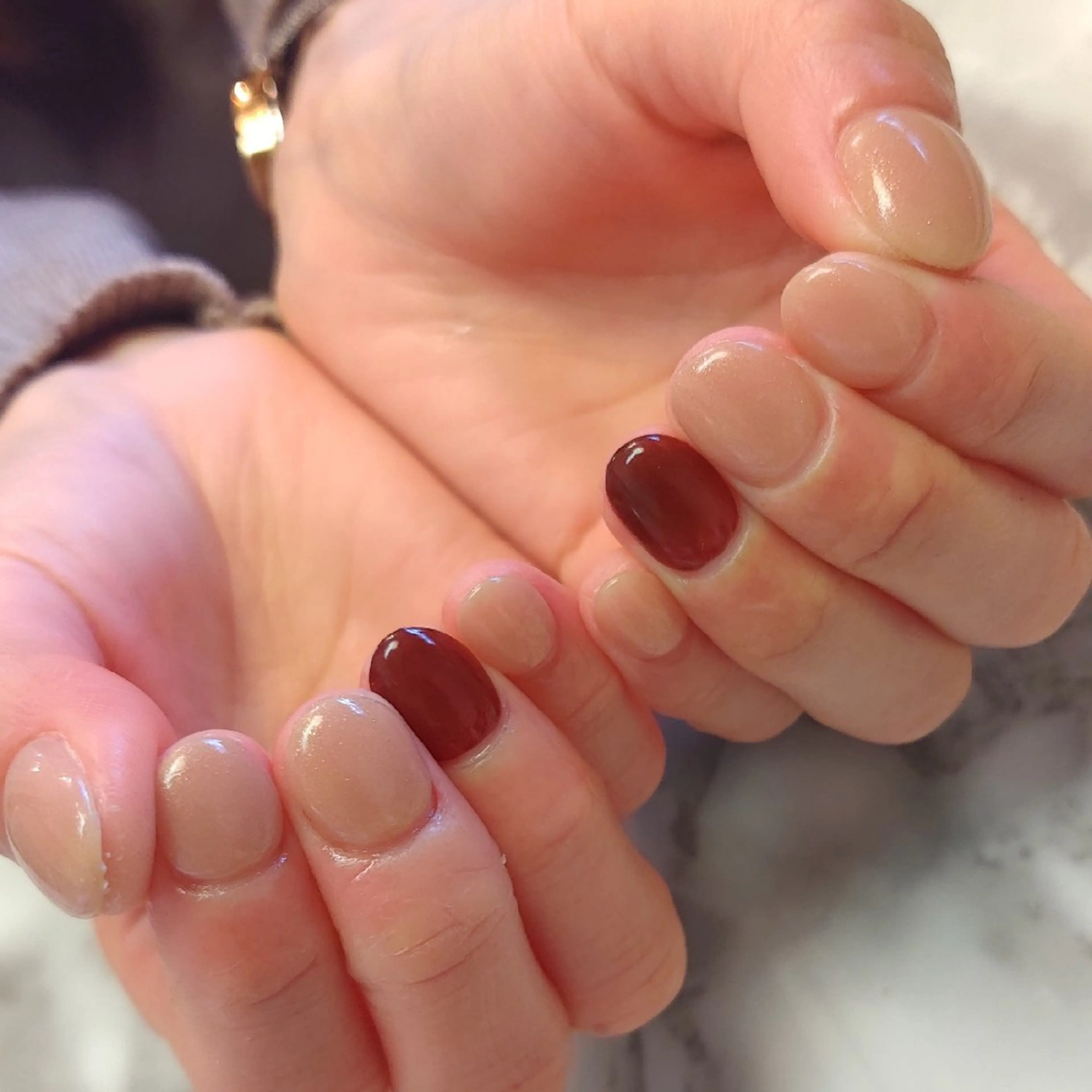 ネイル ワンカラーネイル ジェヌインネイル 河内のネイルデザイン