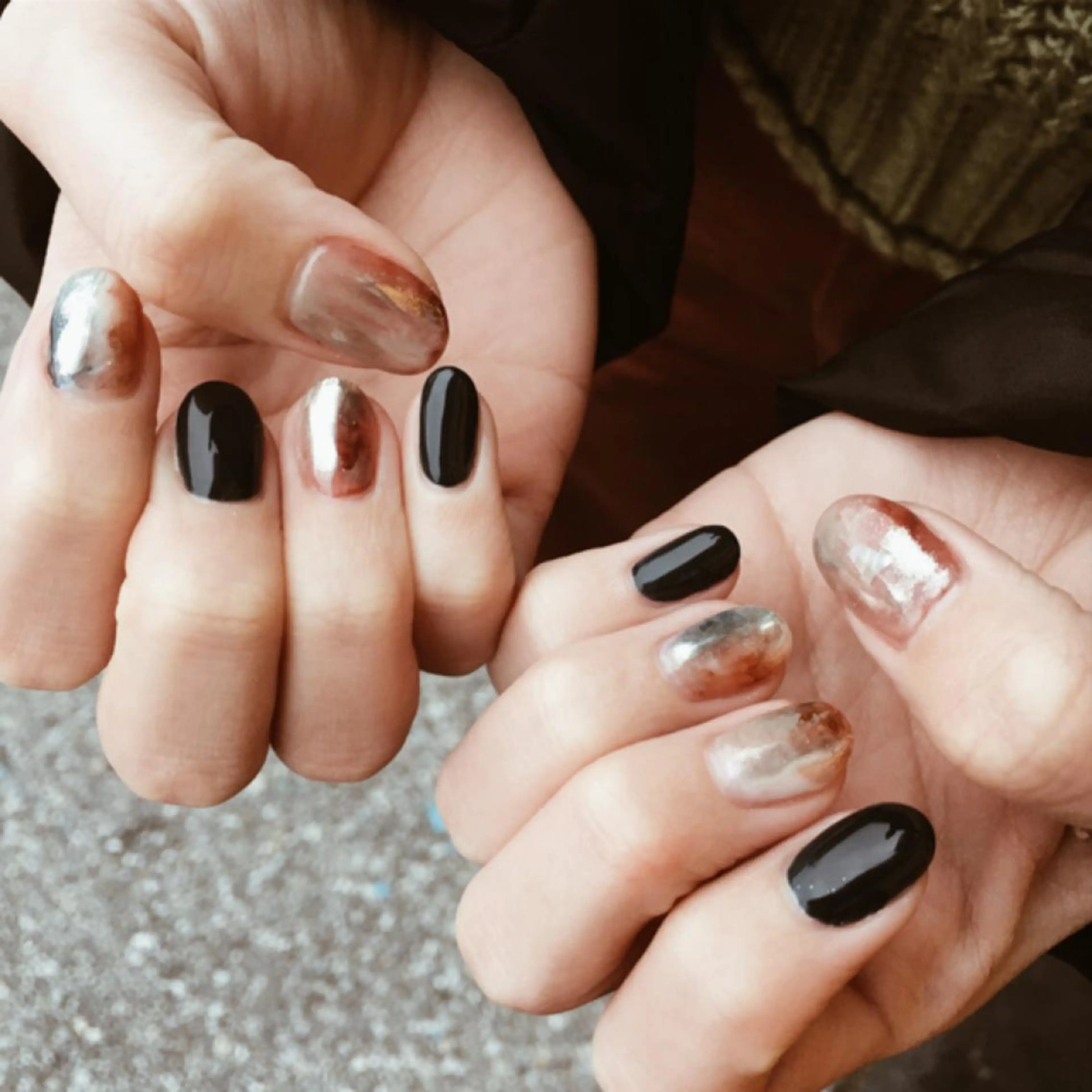 ネイル アートネイル ブラウン 成人式 フットネイル ジェルネイル leaaloha byBROWN HAIR所属・レアアロハ宇都宮 /ネイル.スクールのネイルデザイン