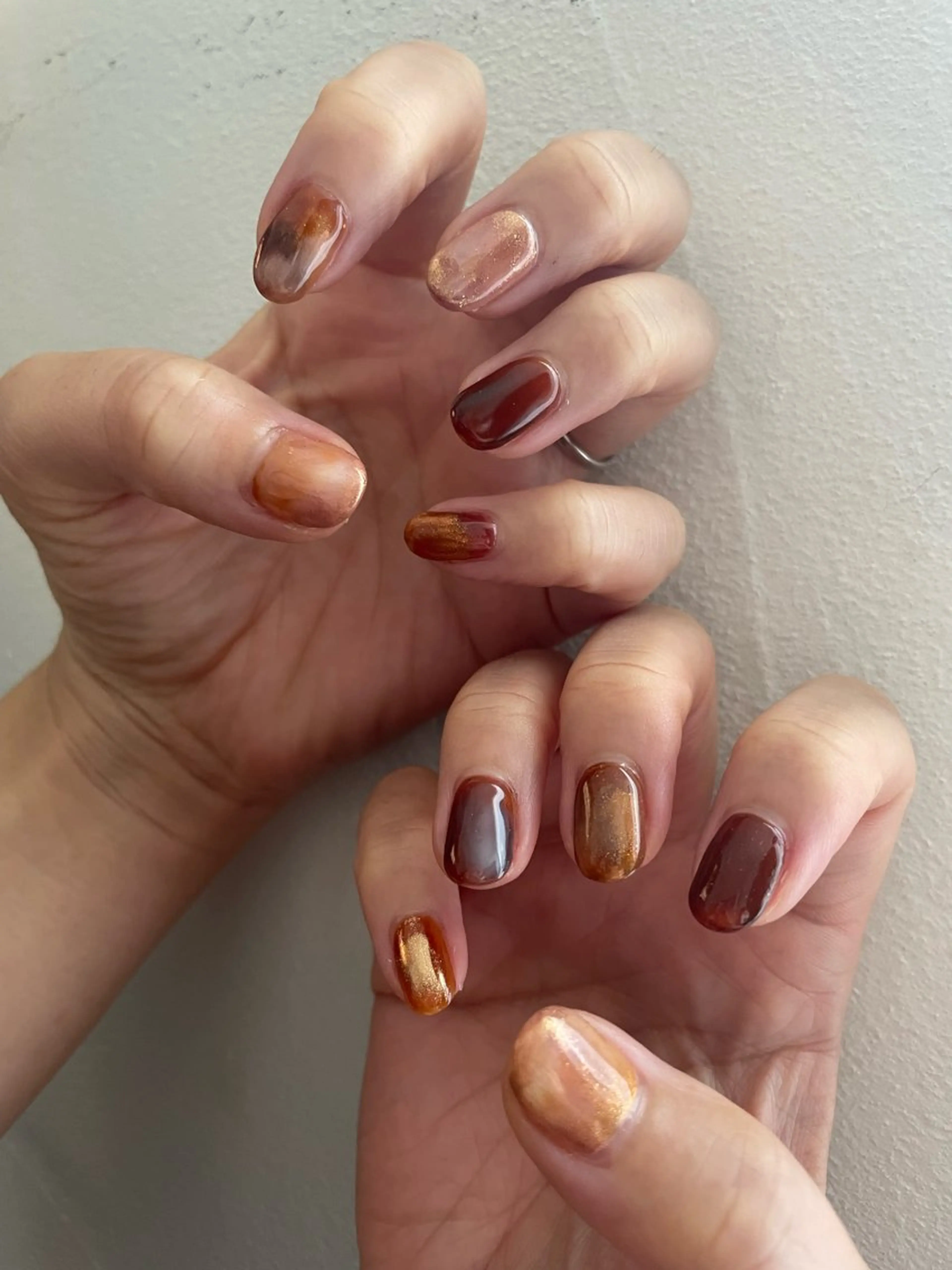 ネイル ジェルネイル パラジェル ハンドネイル 甲府市徳行 🧸prunelleのネイルデザイン