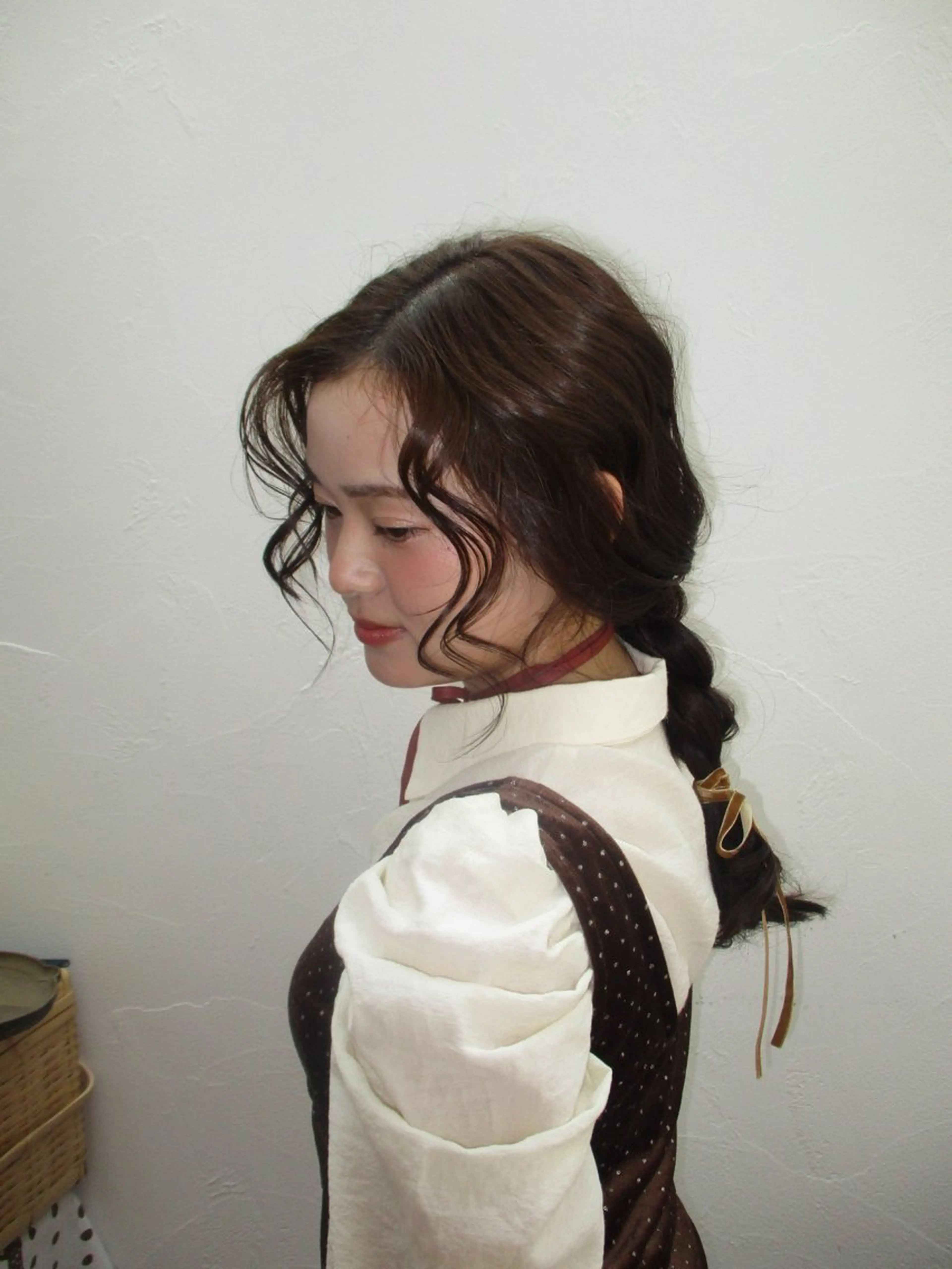 セミロング カラー ヘアアレンジ mico / tete🦢🤎のヘアスタイル