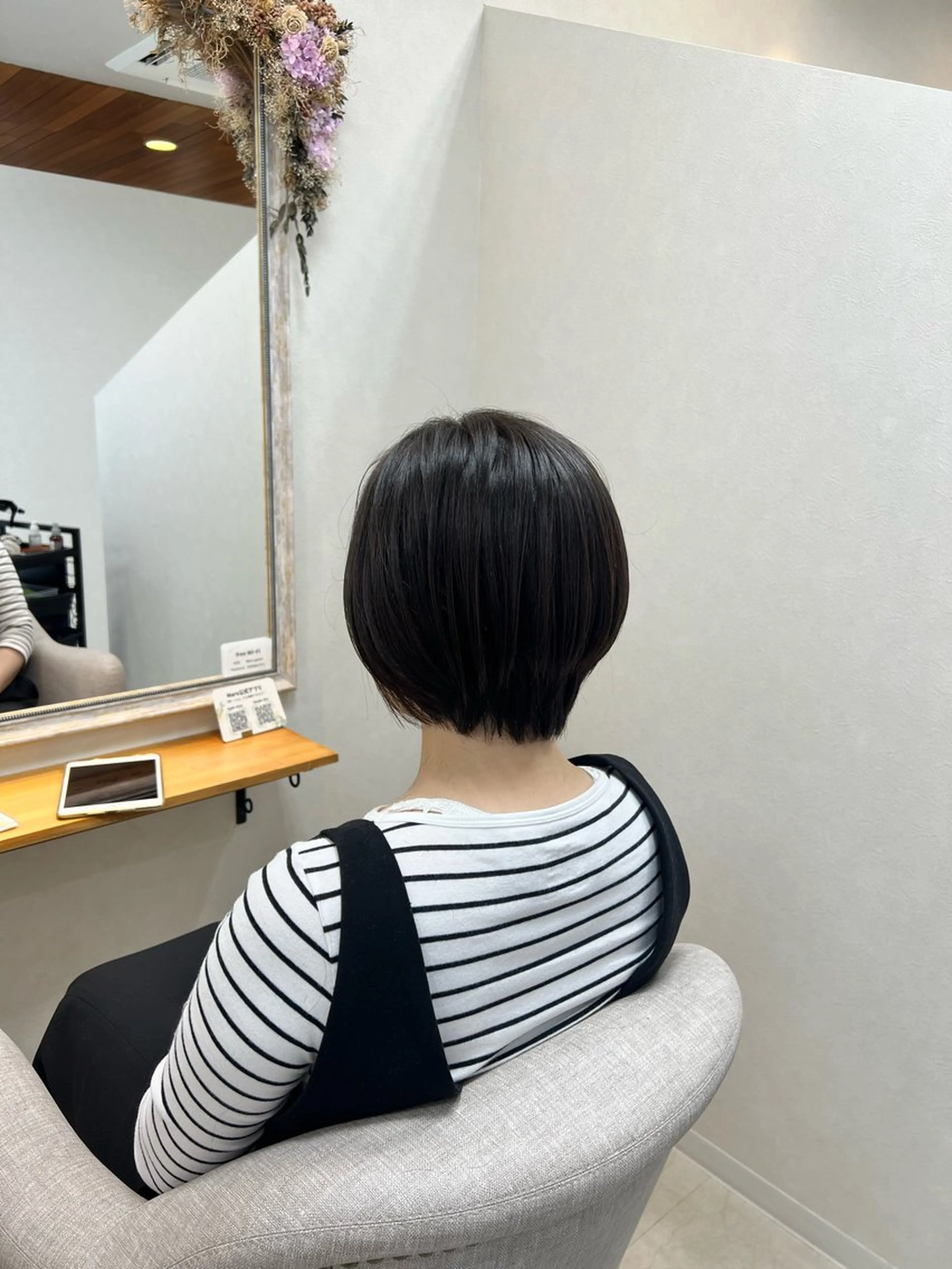 ショート ショートボブ ボブ ショートヘア ショート/白髪ぼかし 君和田若菜のヘアスタイル