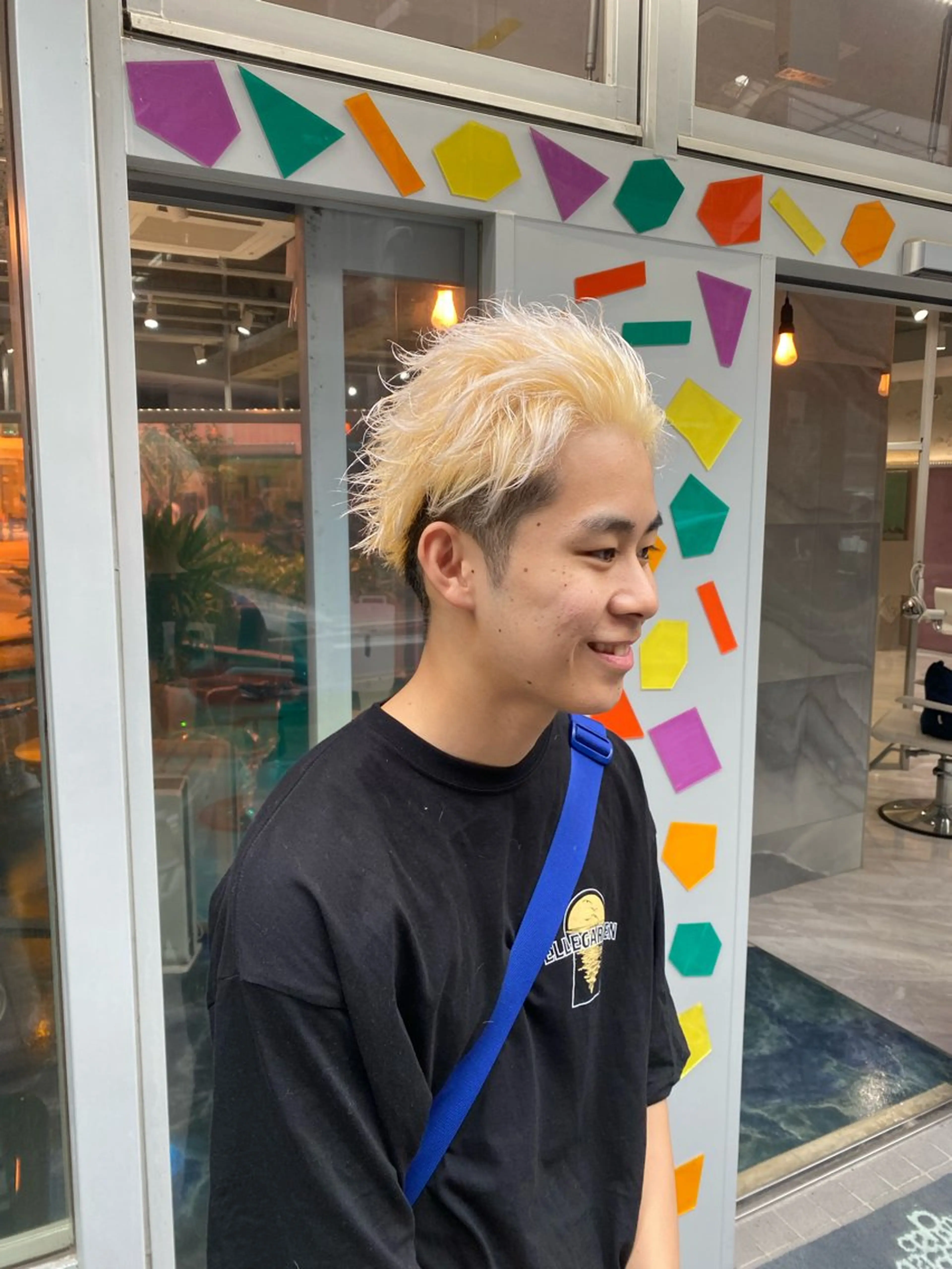 ショート カラー メンズ オールバック メンズブリーチ ブリーチ トリートメント Riganuts王子 Hayato✂︎のヘアスタイル