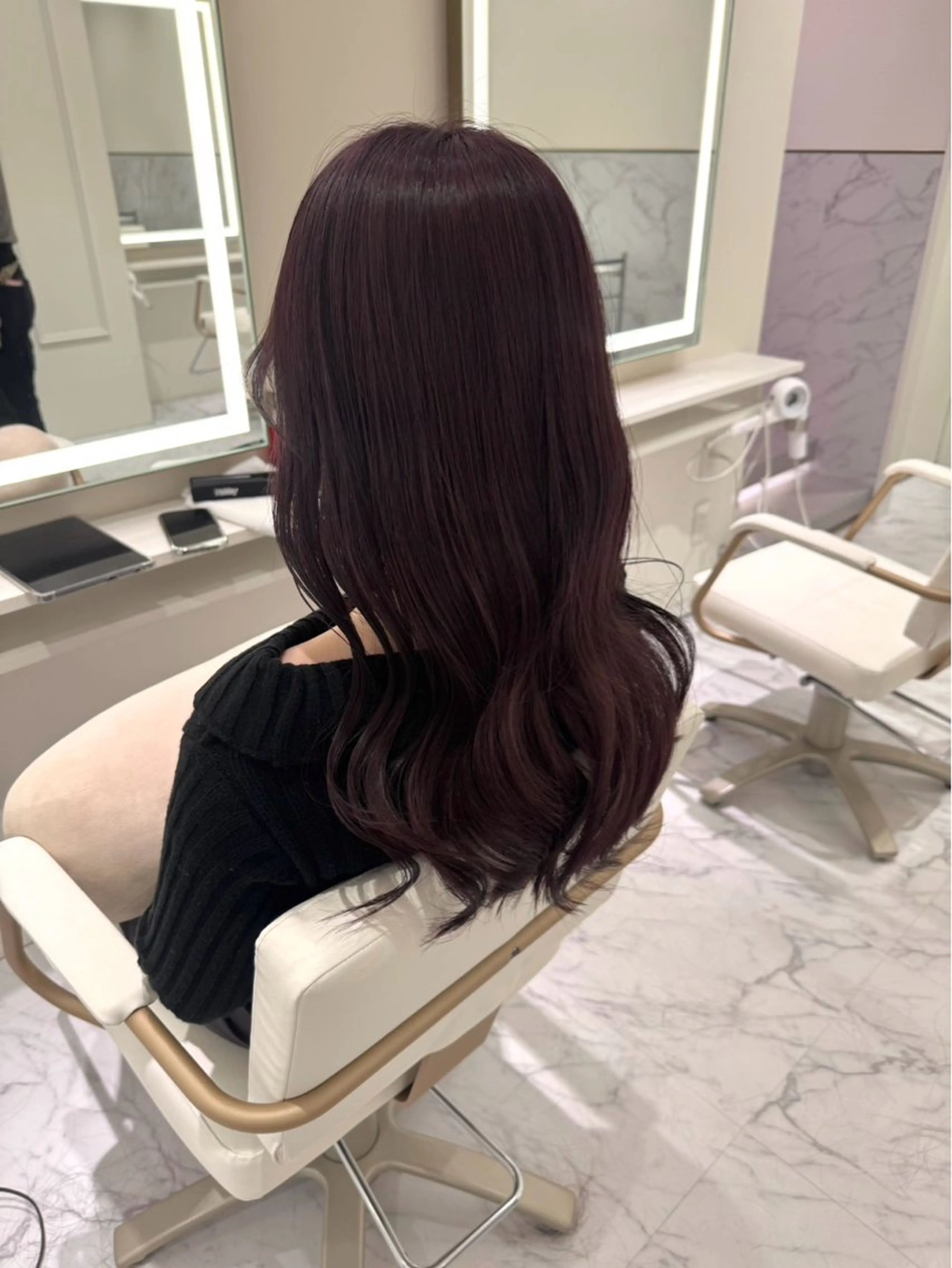 ロング カラー ヘアカラー ParveMix🍀 藤原愛未のヘアスタイル