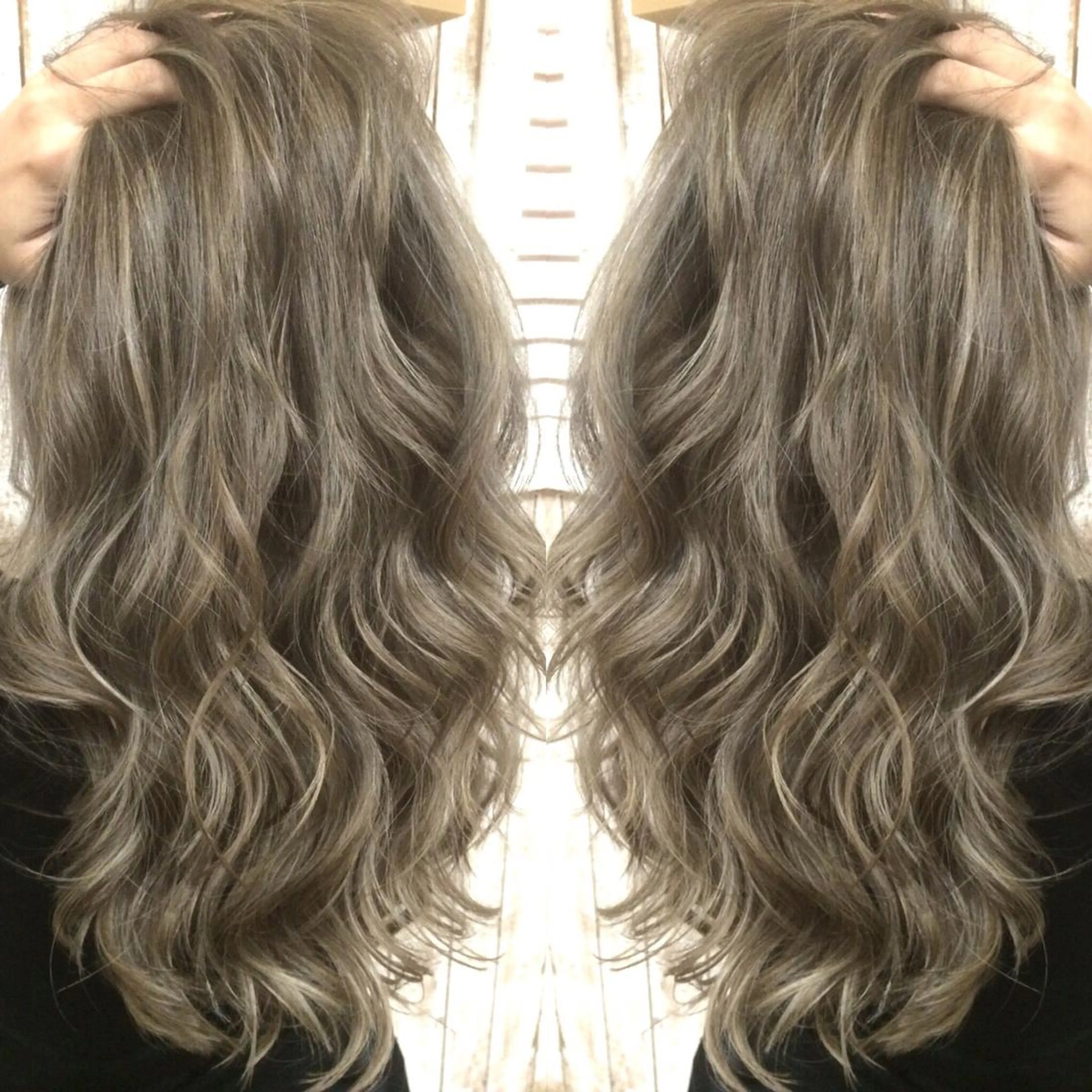 ロング カラー ベージュカラー カット ヘアカラー トリートメント 井上 一平のヘアスタイル