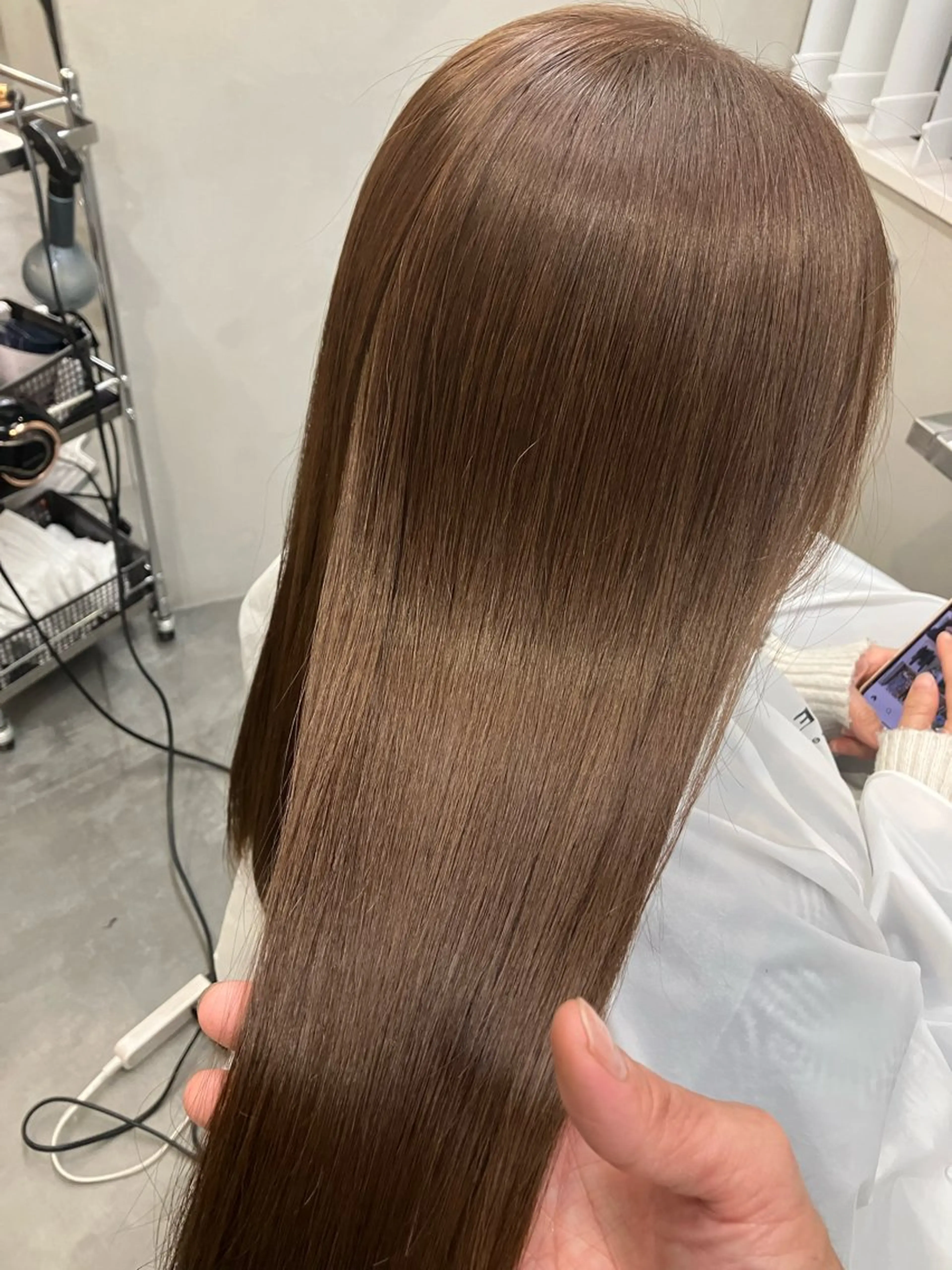 【ブリーチ無し】ダブルカラー+髪質改善１stepトリートメント【ダブルカラー】【髪質改善】の写真