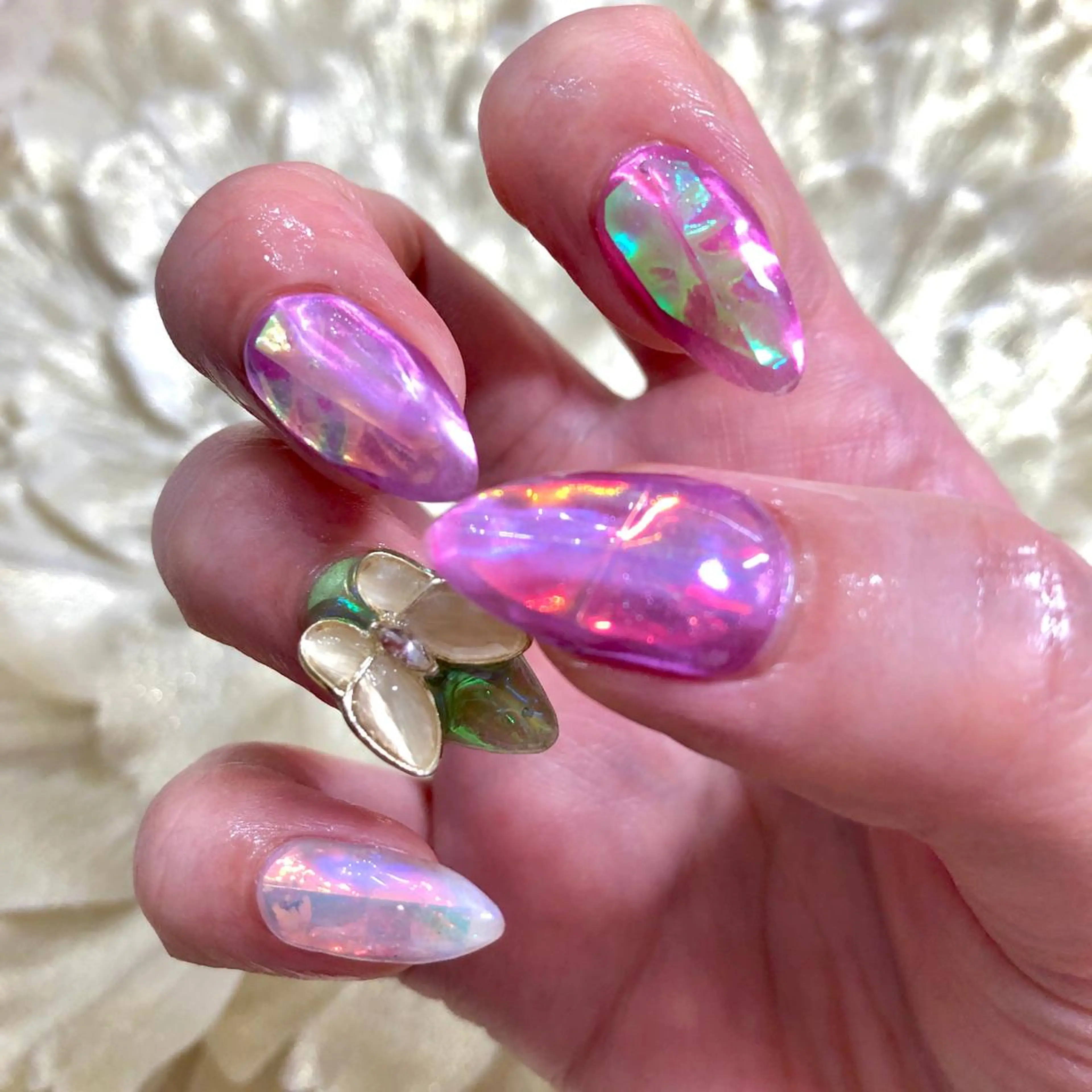 ネイル 氷ネイル・うるうるネイル J terrace Nailのネイルデザイン