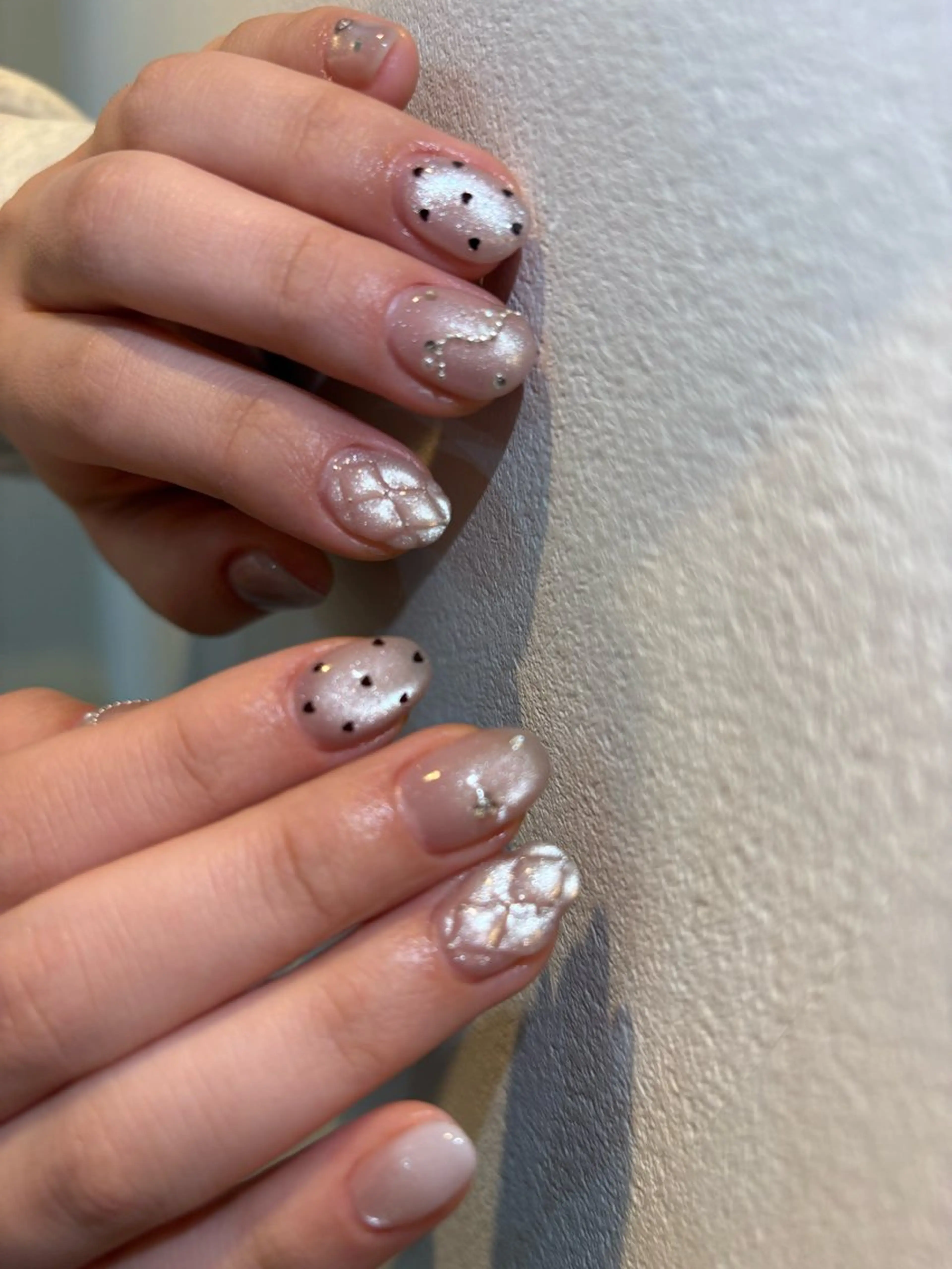 ネイル ガーリー マグネットネイル nué nail 【halu】のネイルデザイン