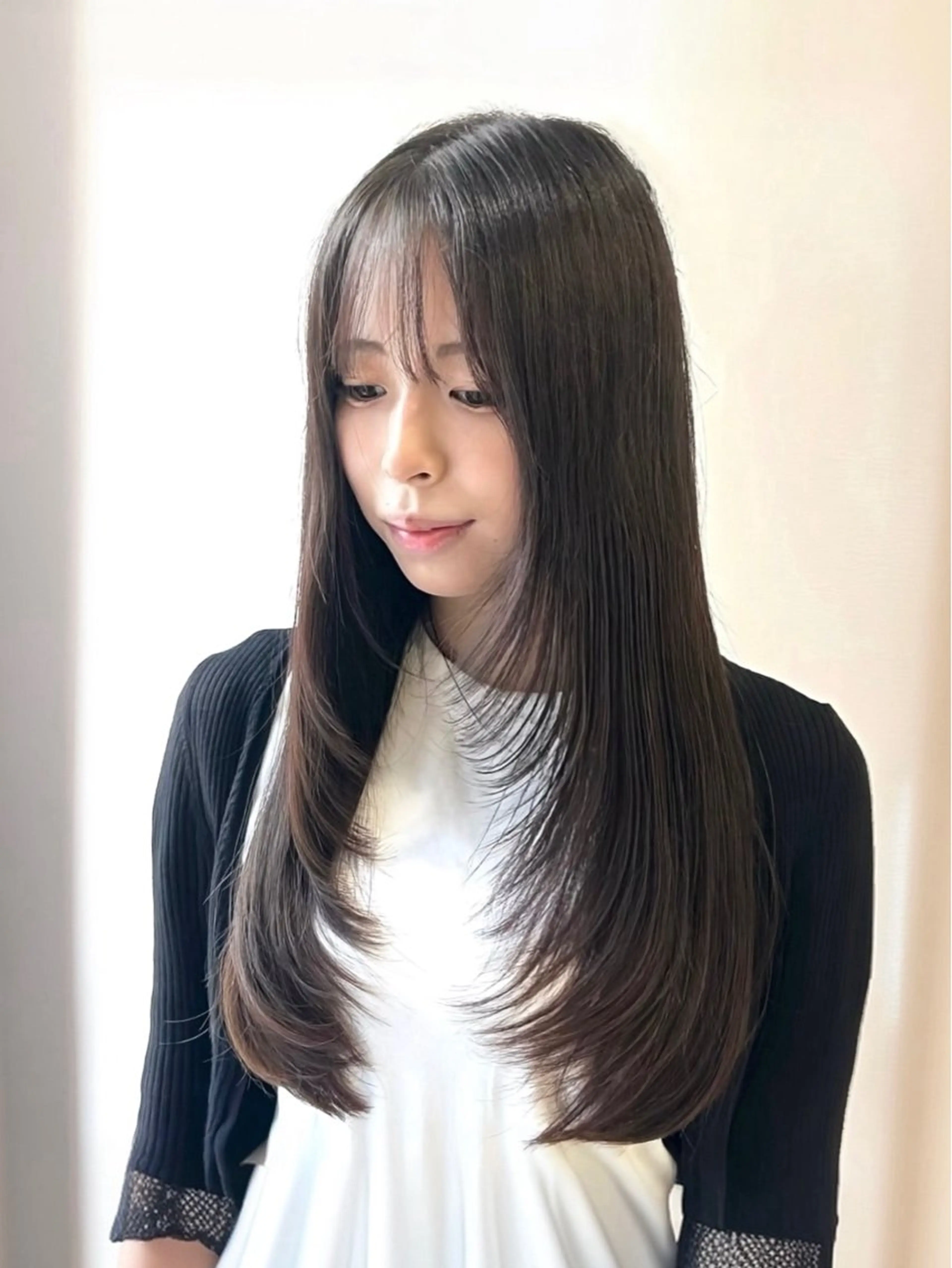 ロング ハイレイヤー レイヤーカット カット トリートメント レイヤーカット⛓ hina🩶のヘアスタイル
