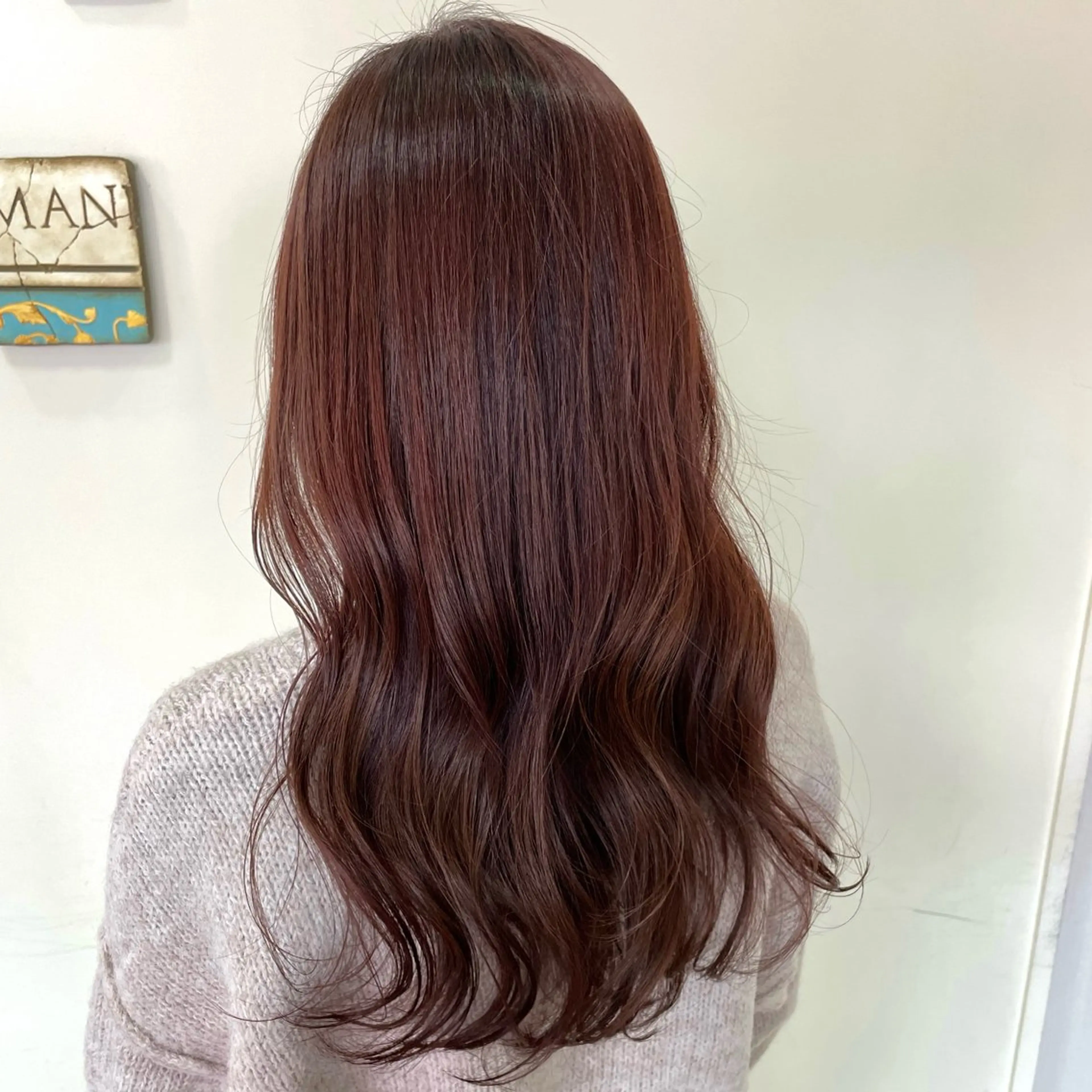 セミロング ピンクブラウン カット ヘアカラー トリートメント 【髪質改善】 Wakanaのヘアスタイル