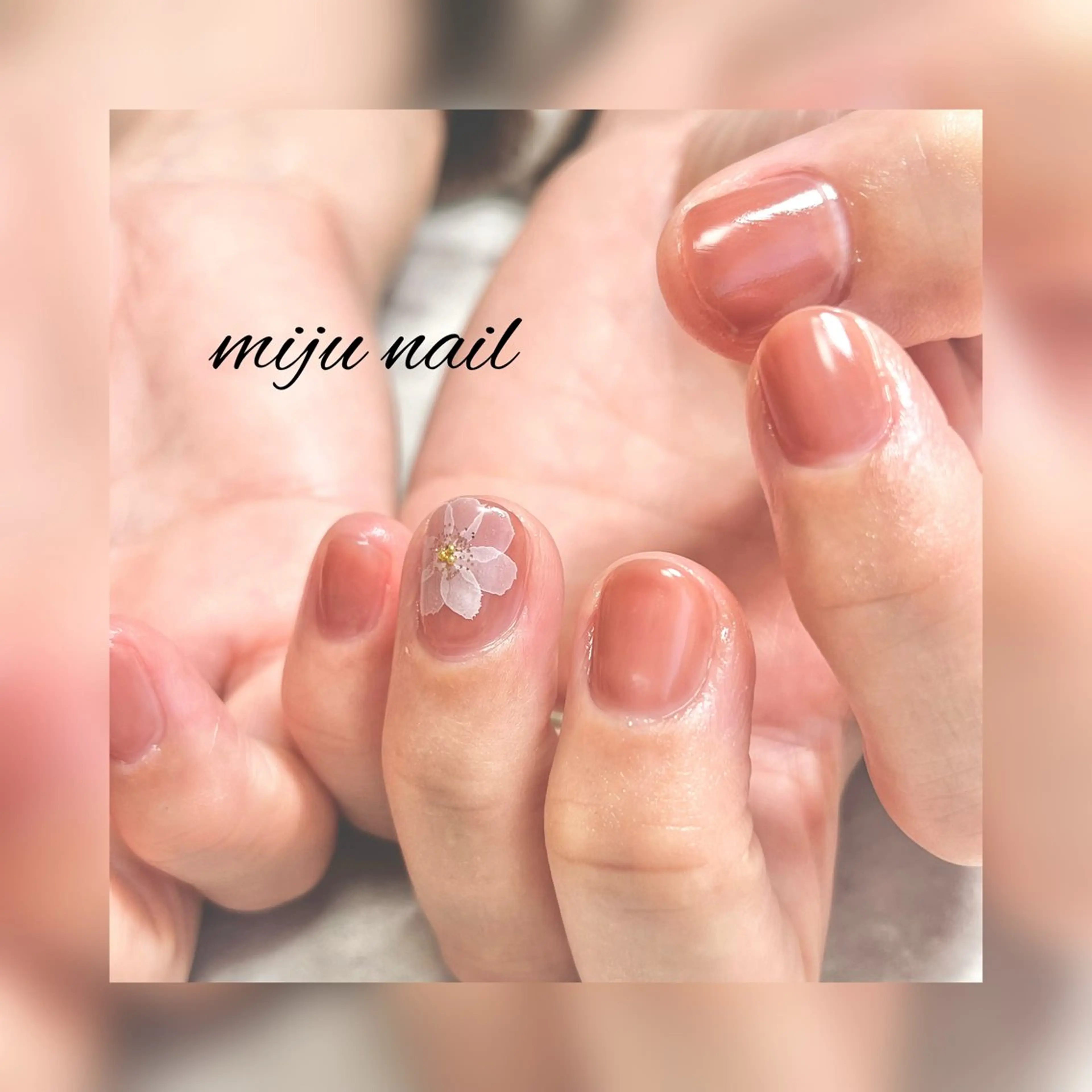 ネイル ❁miju nail 大人上品/自爪育成のネイルデザイン