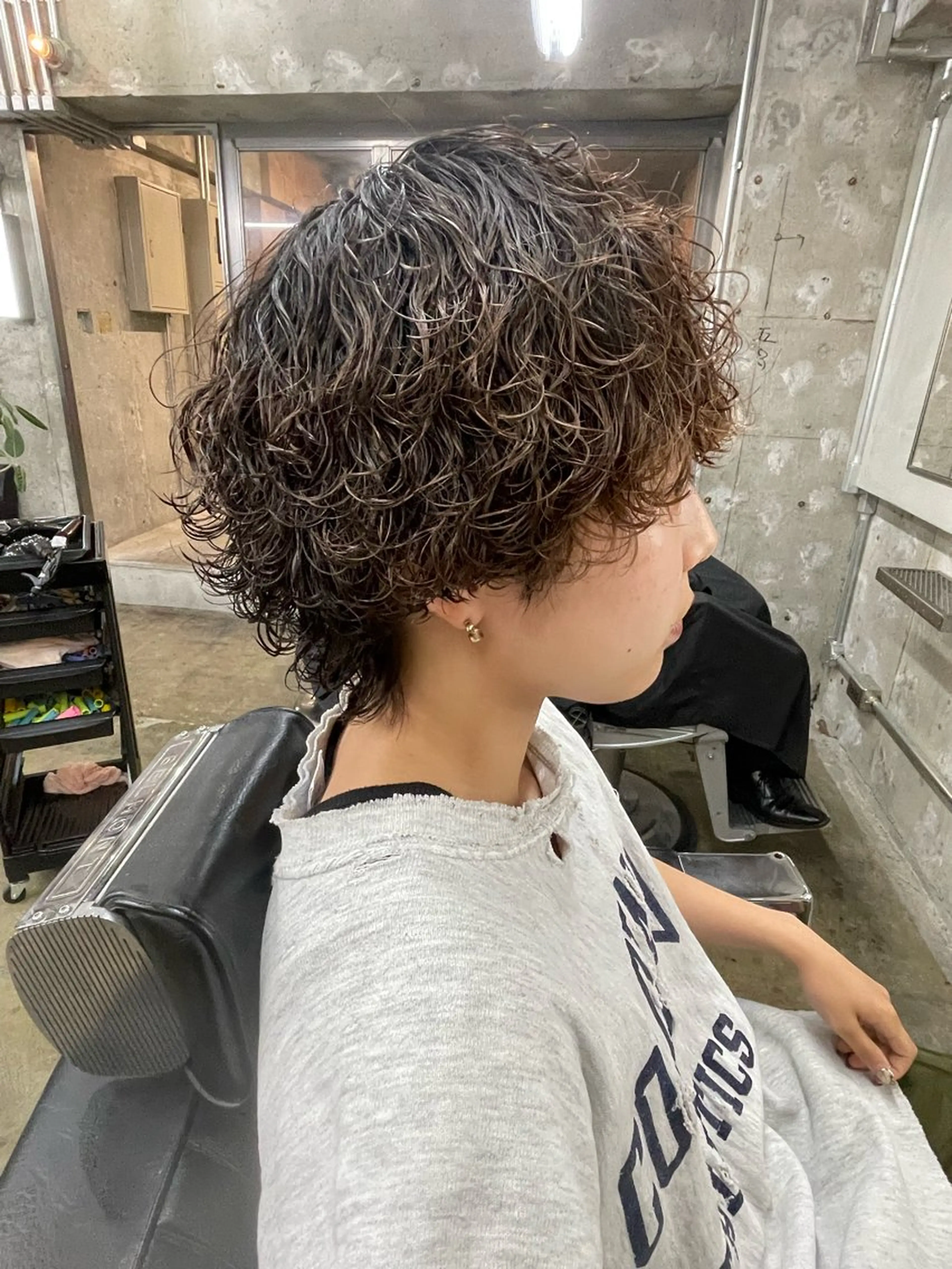 ショート カラー パーマ ヘアアレンジ メンズ カット パーマ トリートメント 亀井隆汰/メンズ専門 パーマ特化美容師のヘアスタイル
