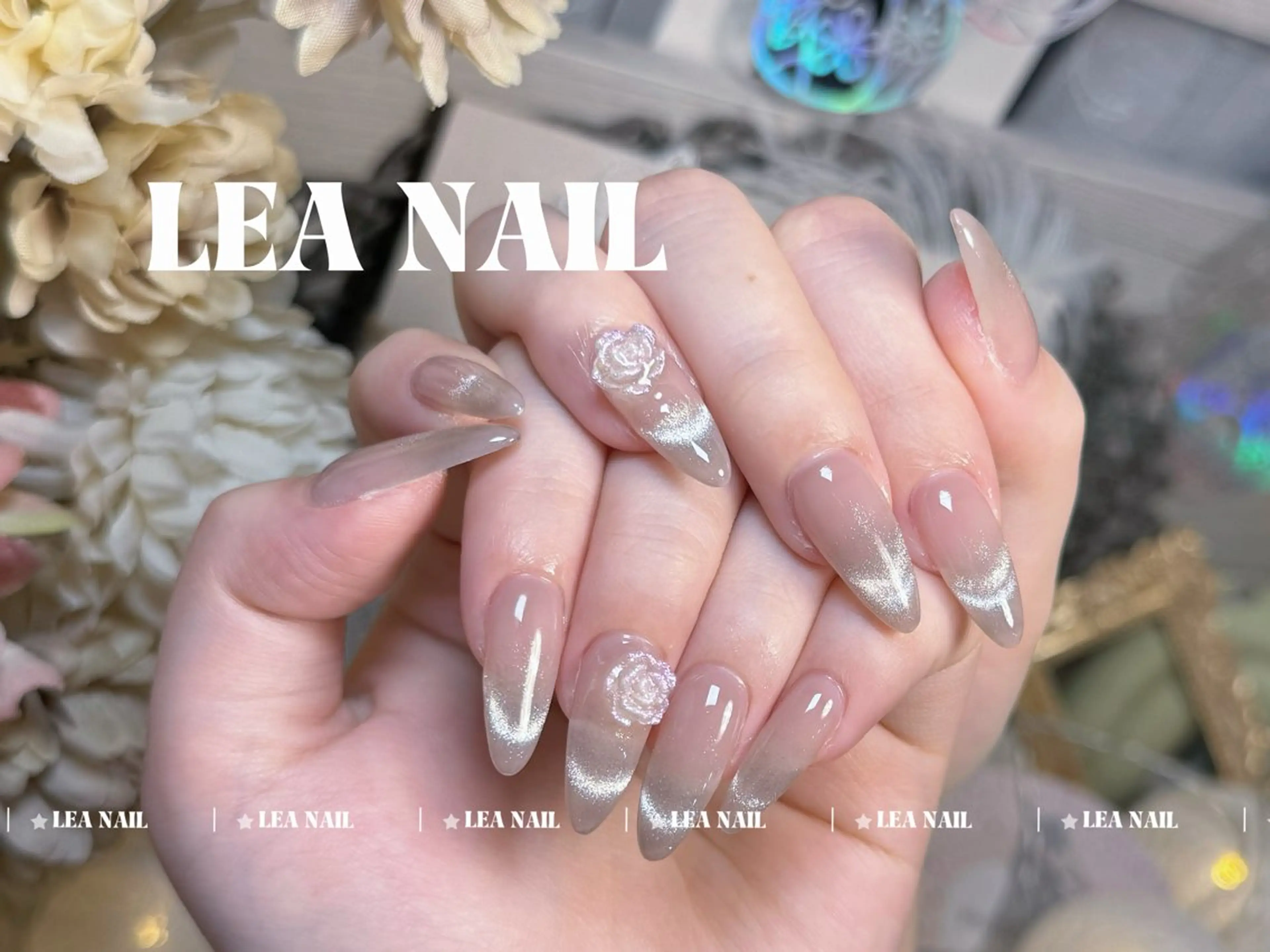 【チップ長さ出し】マグネットフレンチ💅(オフ別料金)の写真