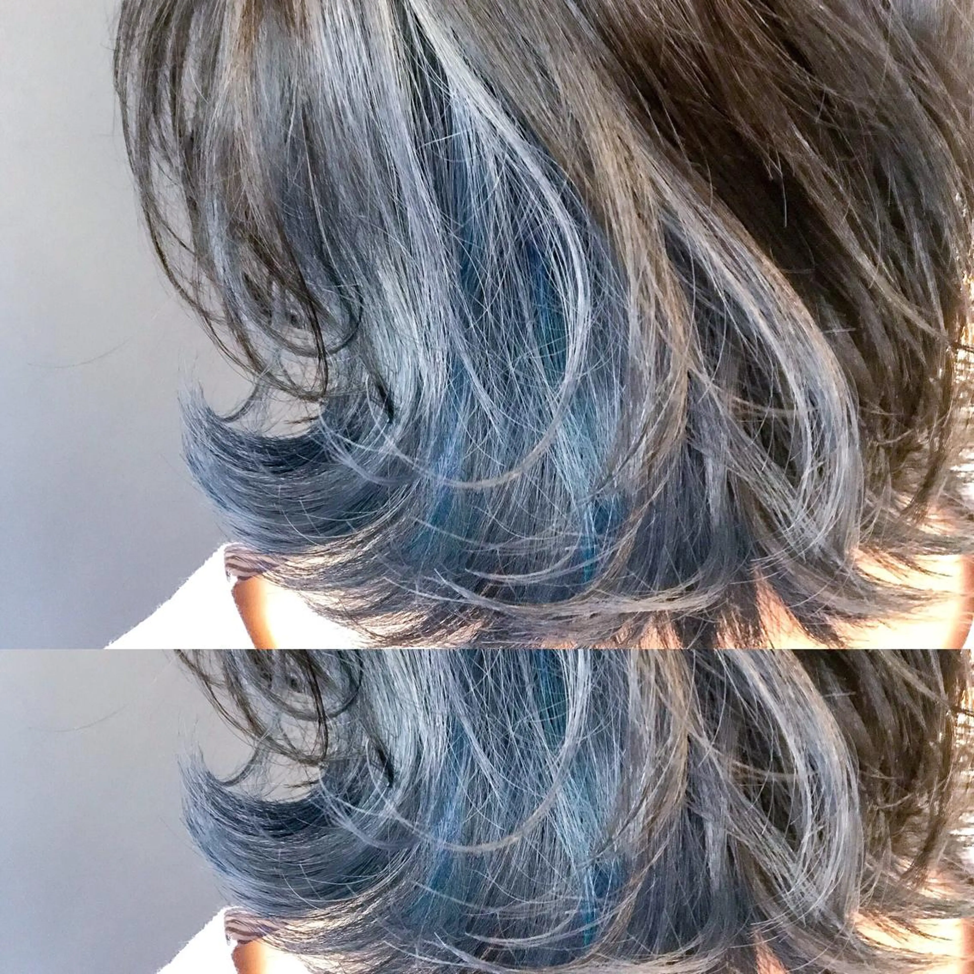 ショート カラー ブルーカラー ネイビーカラー カット ヘアカラー BOX mico.のヘアスタイル