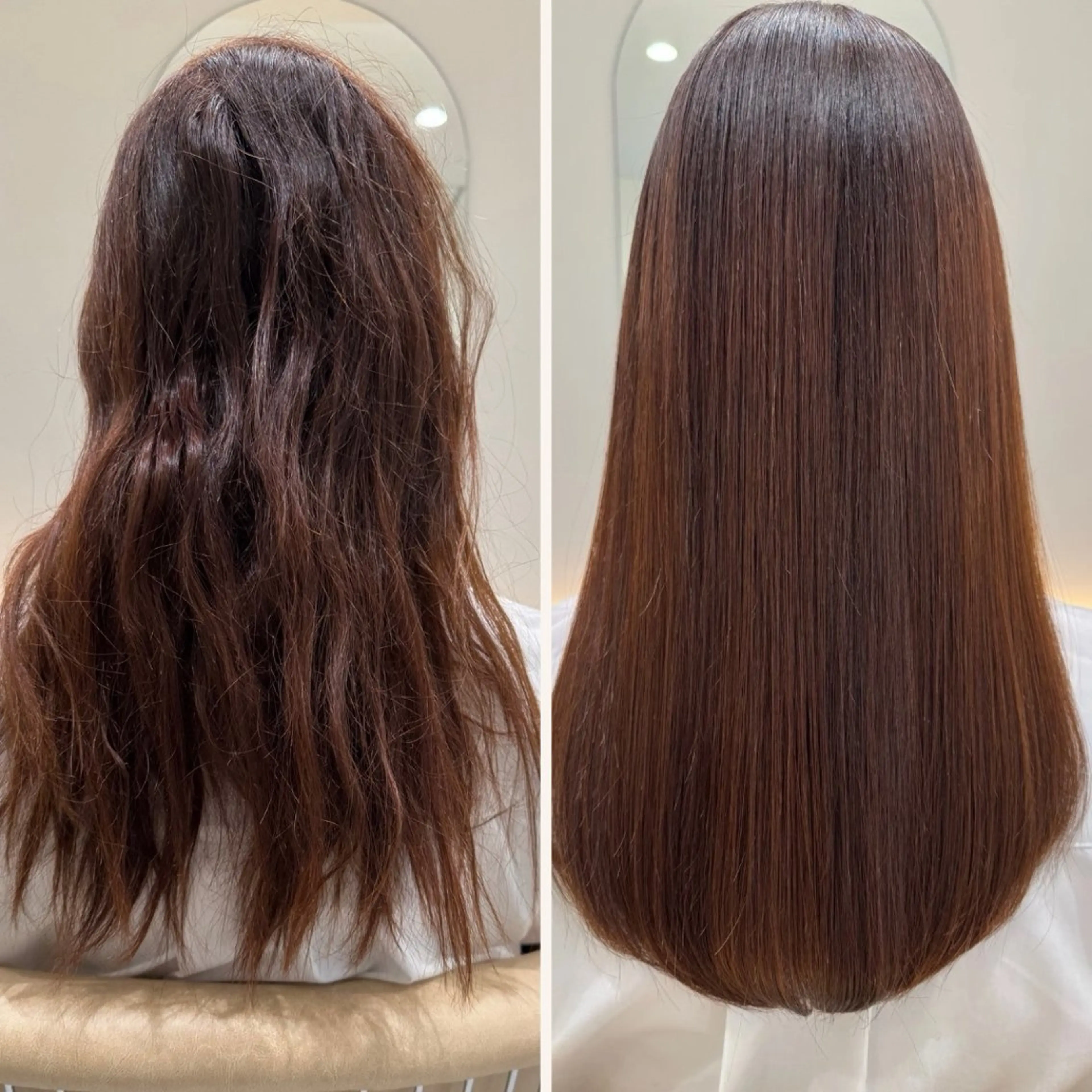 ロング 髪質改善 SNSモデルのヘアスタイル